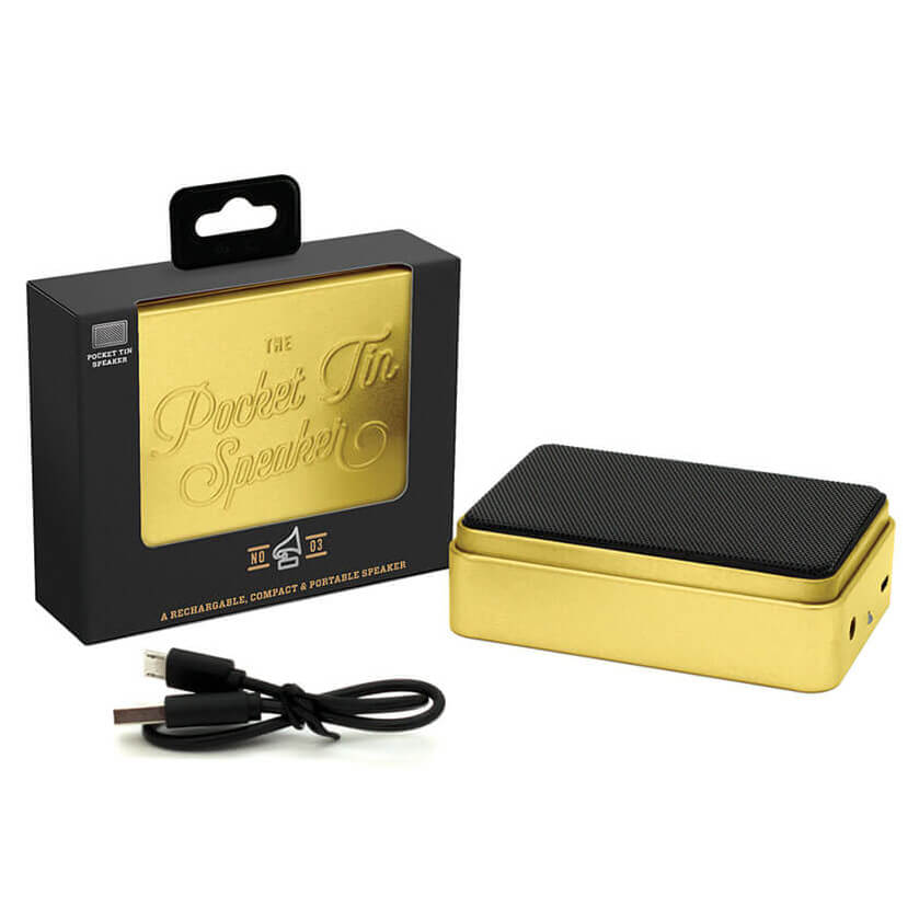 Photos - Other Souvenirs TIN Audio The Pocket Tin Speaker 2.0 - Gold LUKPOCB 