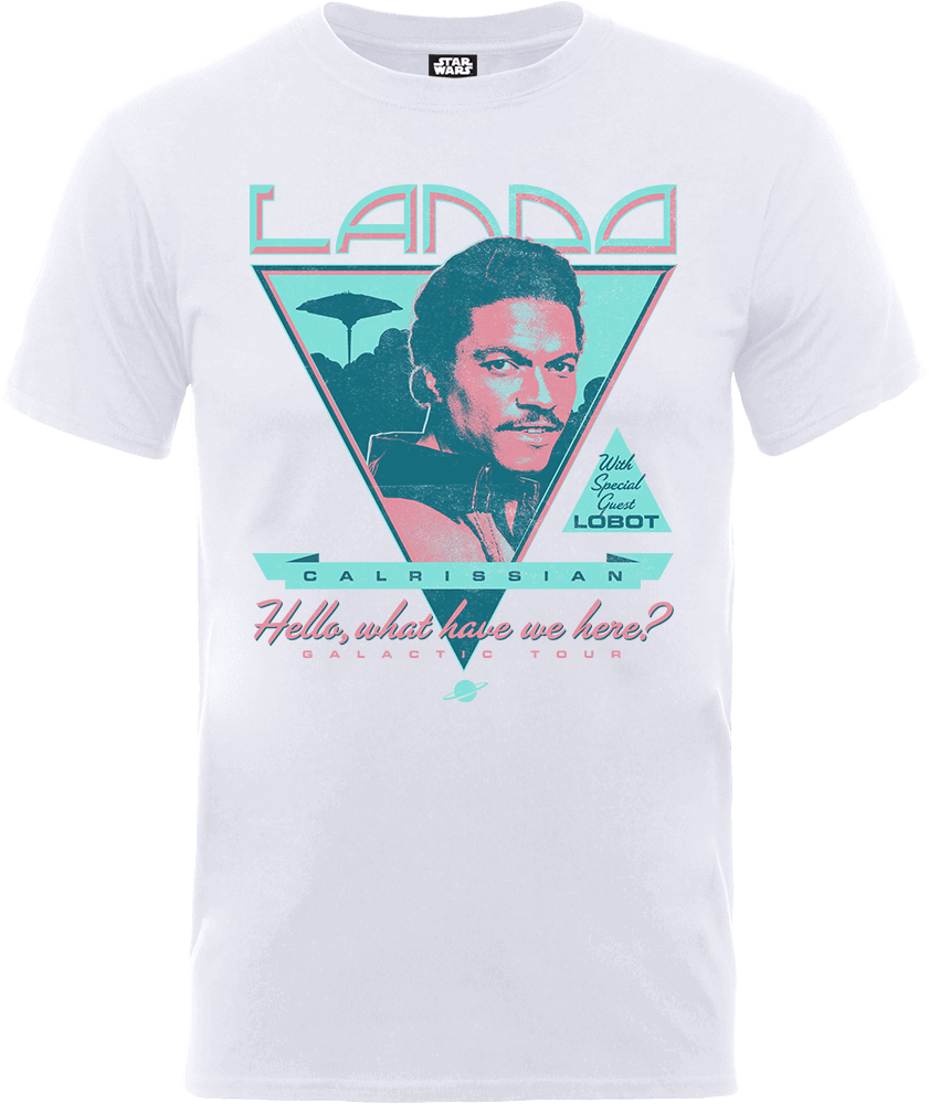 T-Shirt Star Wars Lando Rock Poster- Bianco - S