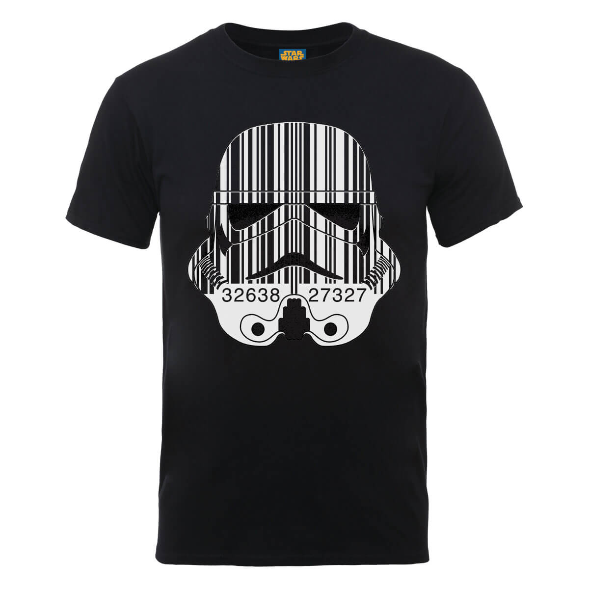 T-Shirt Homme Code Barre Stormtrooper - Star Wars - Noir - S - Noir