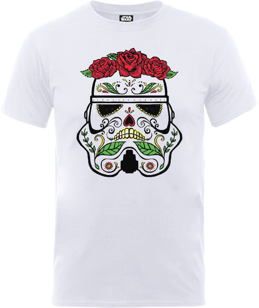 

T-Shirt Star Wars Day Of The Dead Stormtrooper- Bianco - M - Bianco