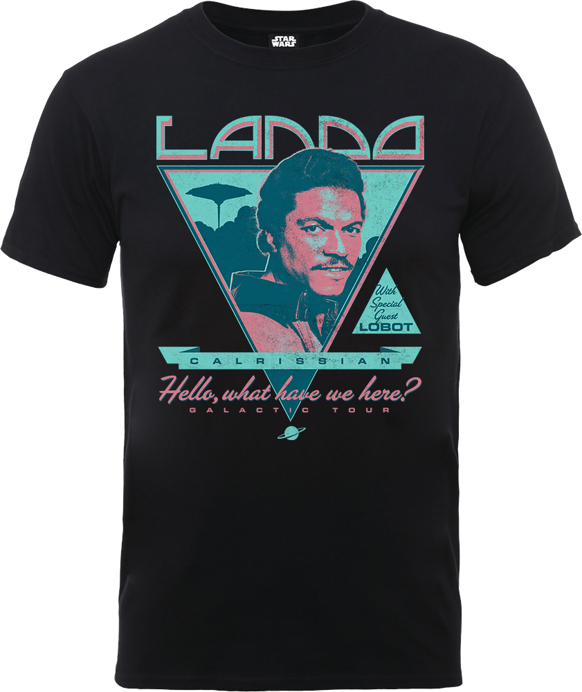 Star Wars Lando Rock Poster T-shirt - Zwart - XXL