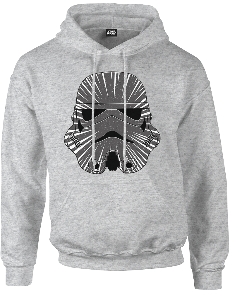 

Felpa con cappuccio Star Wars Hyperspeed Stormtrooper Pullover- Grigio - L