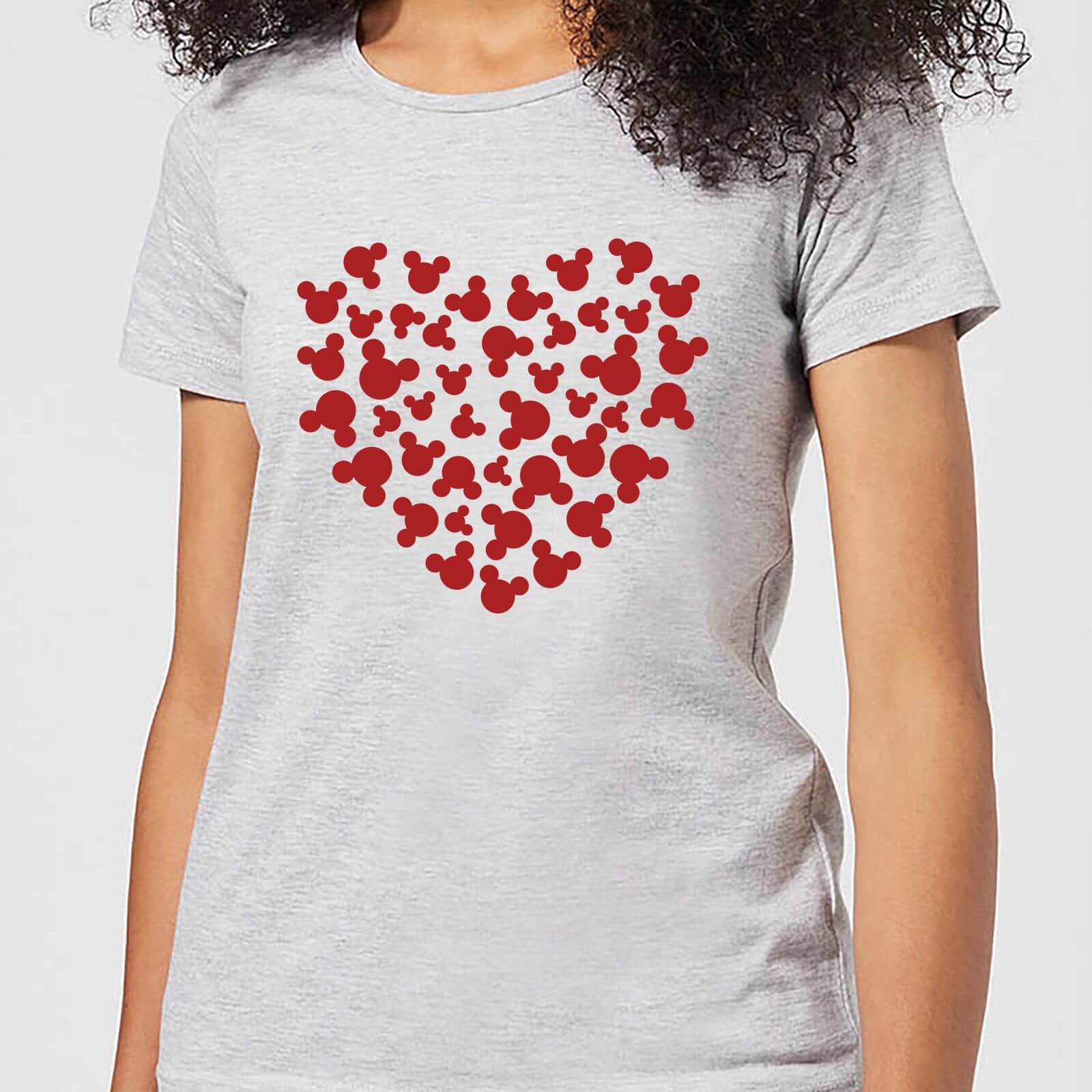 T-Shirt Femme Mickey Mouse Cœur (Disney) - Gris - L