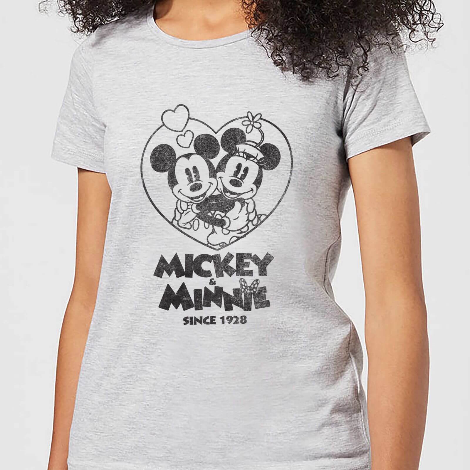 Disney Minnie Mickey Since 1928 Women's T-Shirt - Grey - XL
