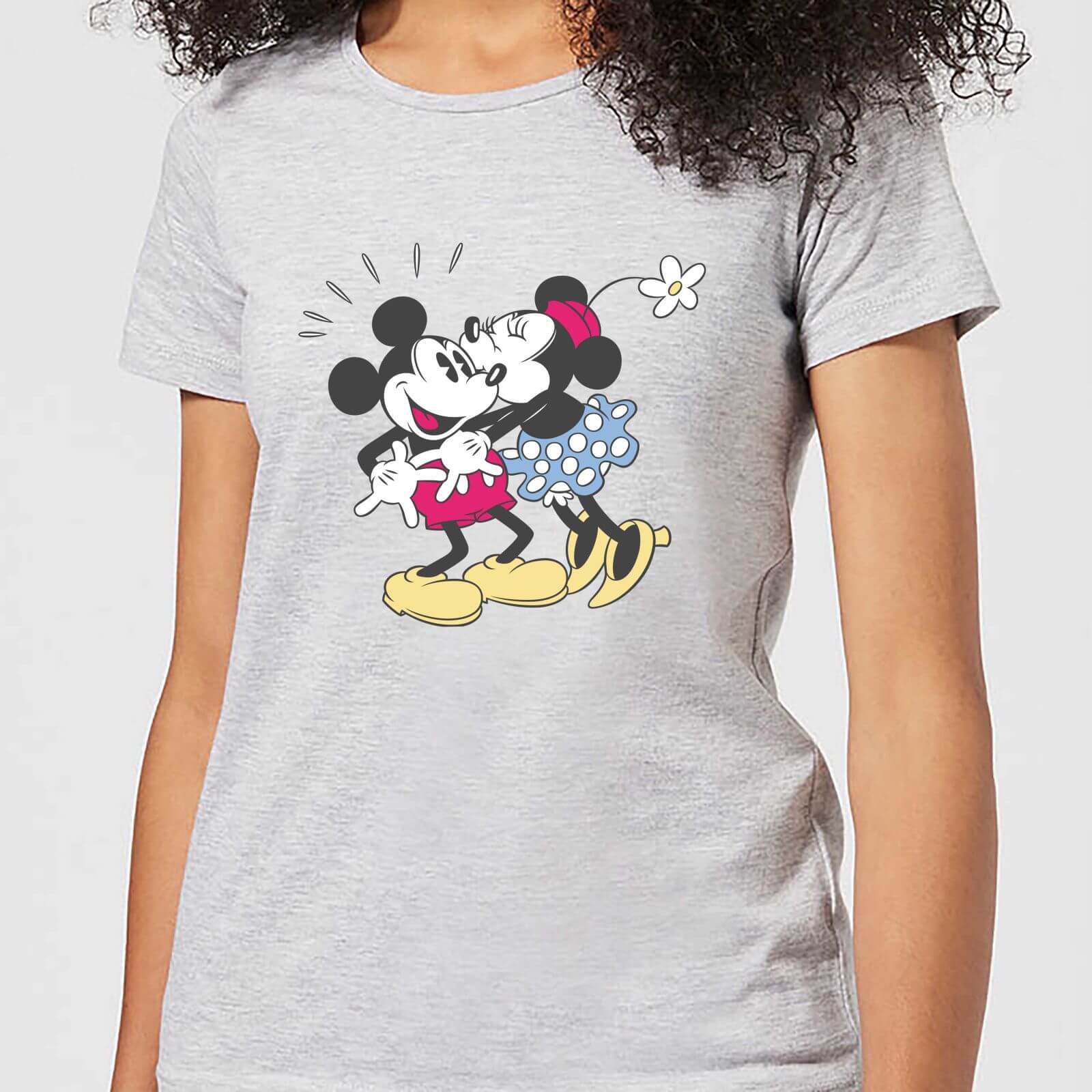 

T-Shirt Disney Topolino Minnie Kiss - Grigio - Donna - XXL