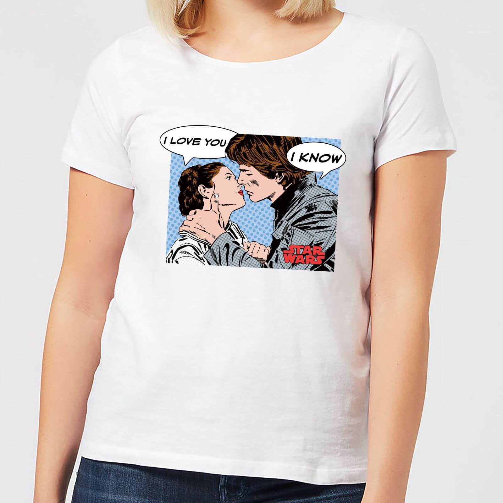 Star Wars Leia Han Solo Love Frauen T-Shirt – Weiß – S