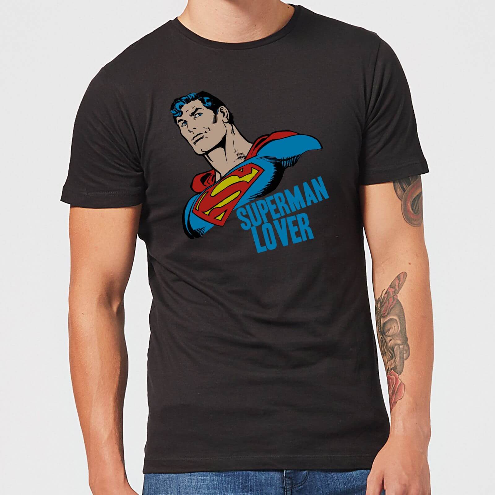 DC Comics Superman Lover T-Shirt - Black - XL - Black