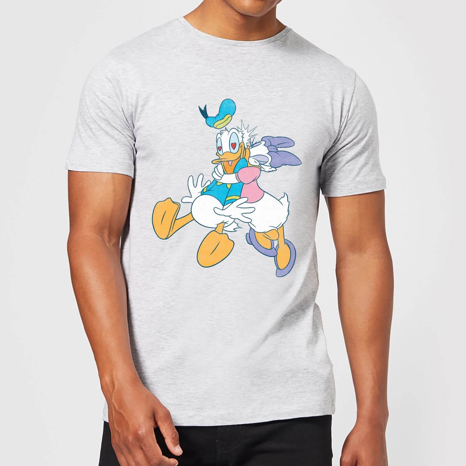 Disney Donald Daisy Kiss T-Shirt - Grey - 5XL - Grey