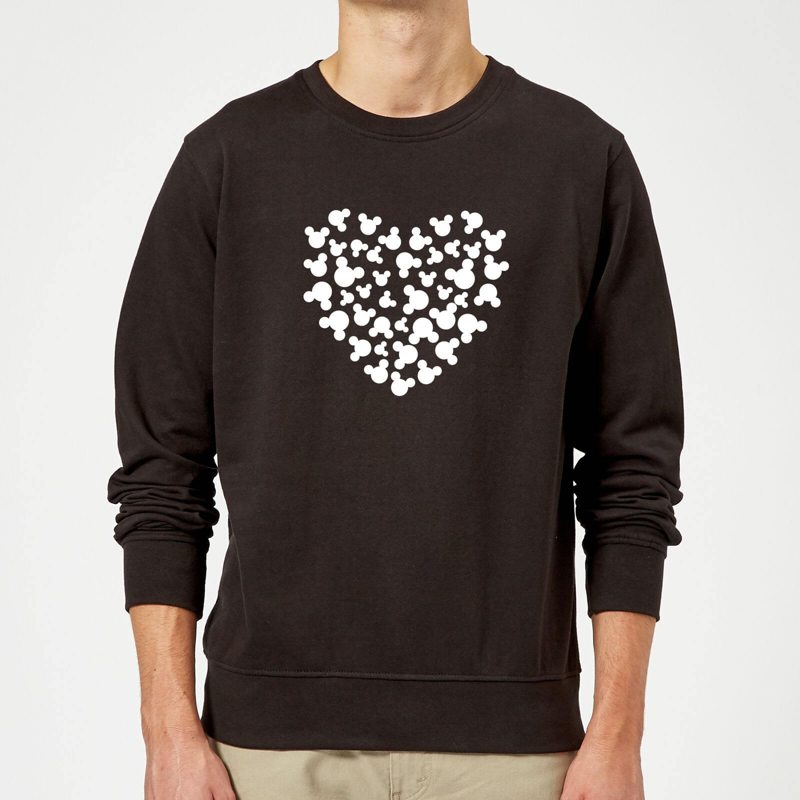

Felpa Disney Topolino Heart Silhouette - Nero - L
