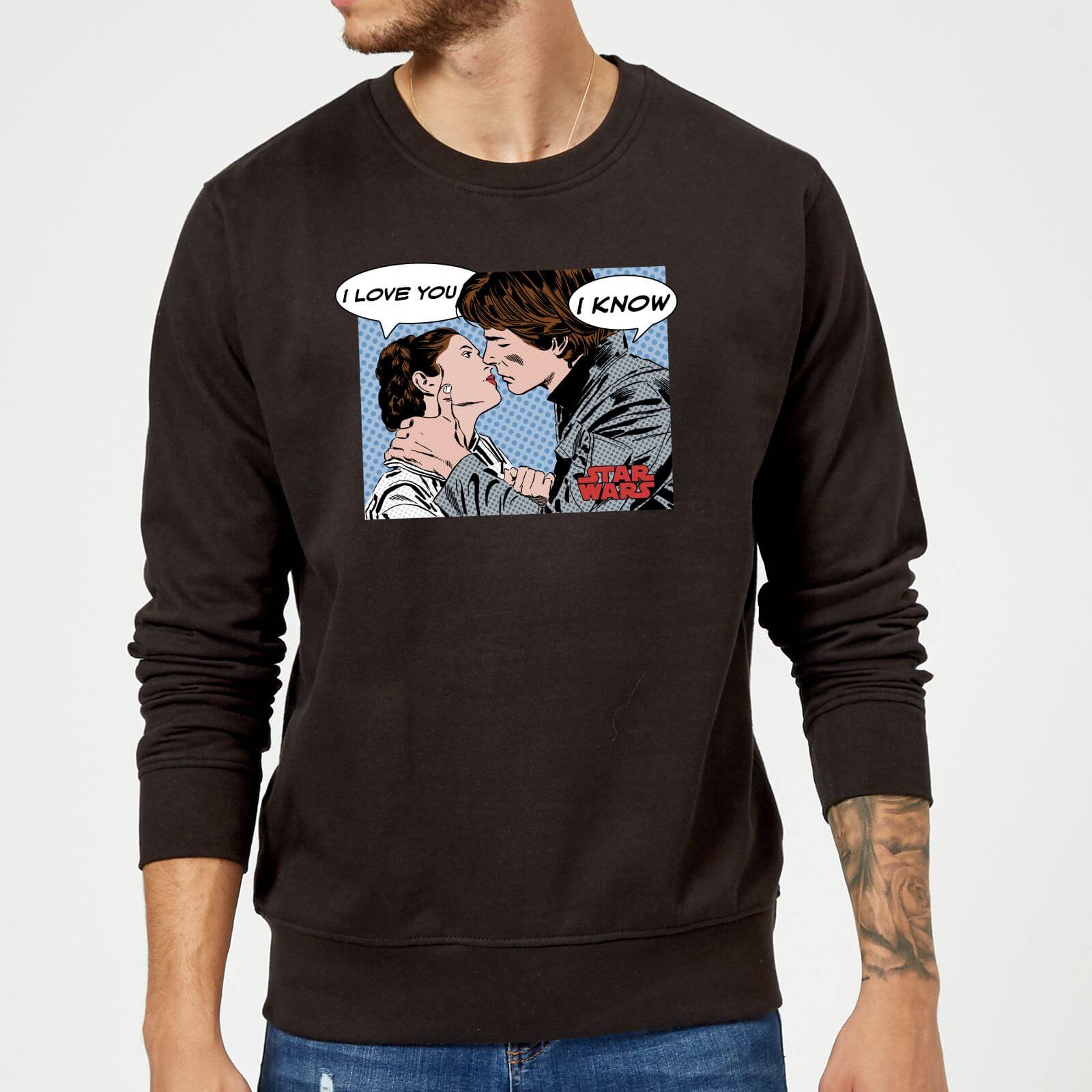 Star Wars Leia Han Solo Love Pullover – Schwarz – S