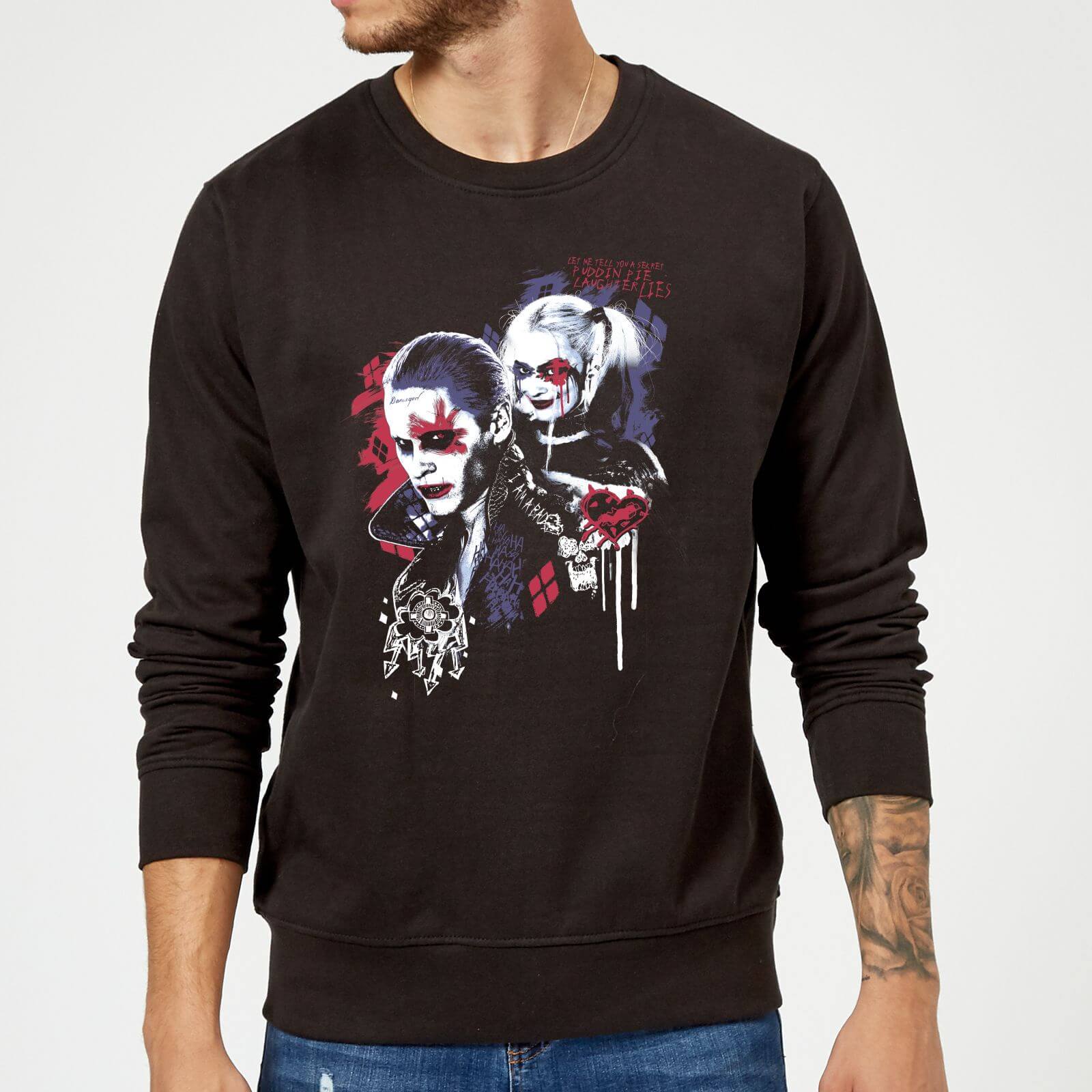 DC Comics Suicide Squad Harleys Puddin Sweatshirt - Black - L