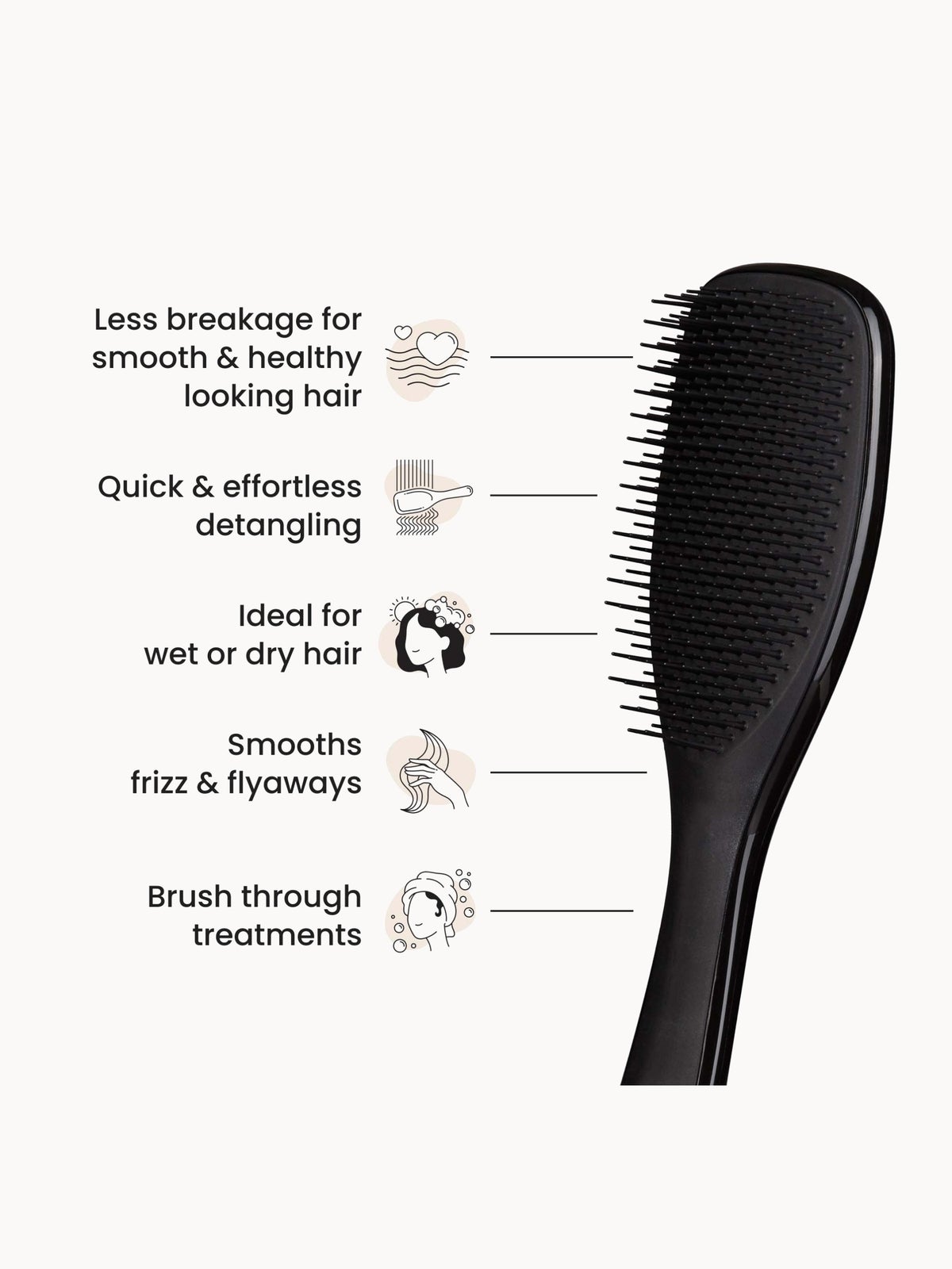 Tangle Teezer The Ultimate Detangler Brush - Liquorice Black 4