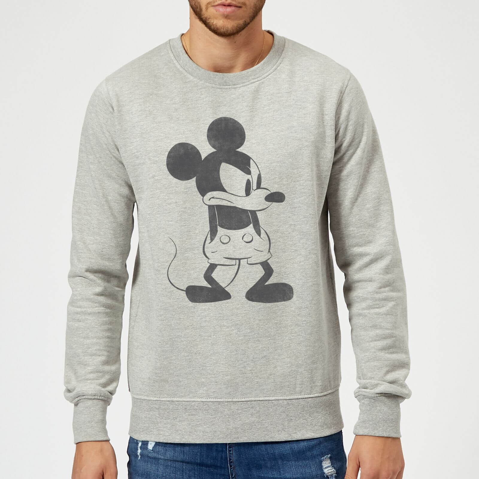 mickey mouse hoodie grey