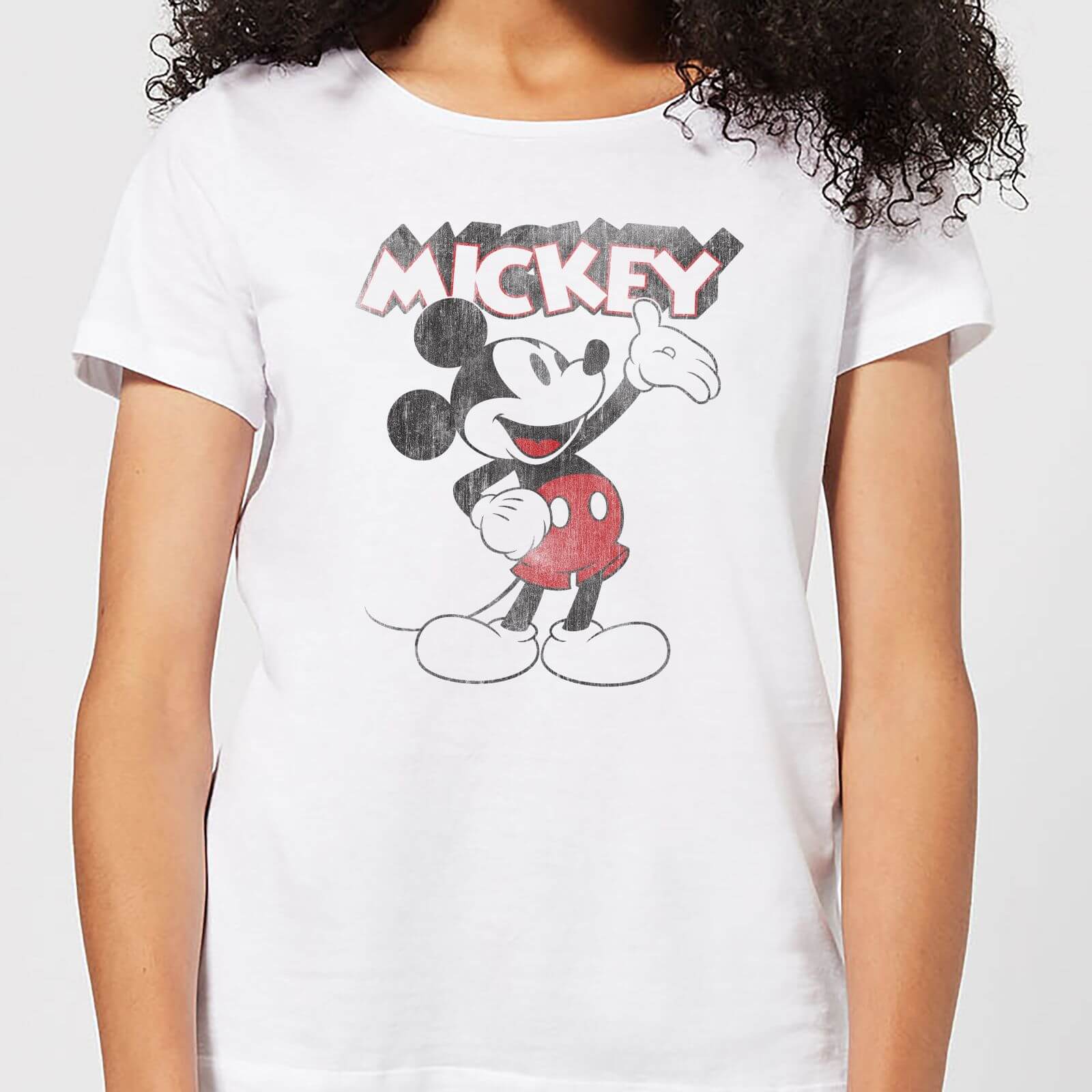 Disney Mickey Mouse Presents Women's T-Shirt - White - 4XL