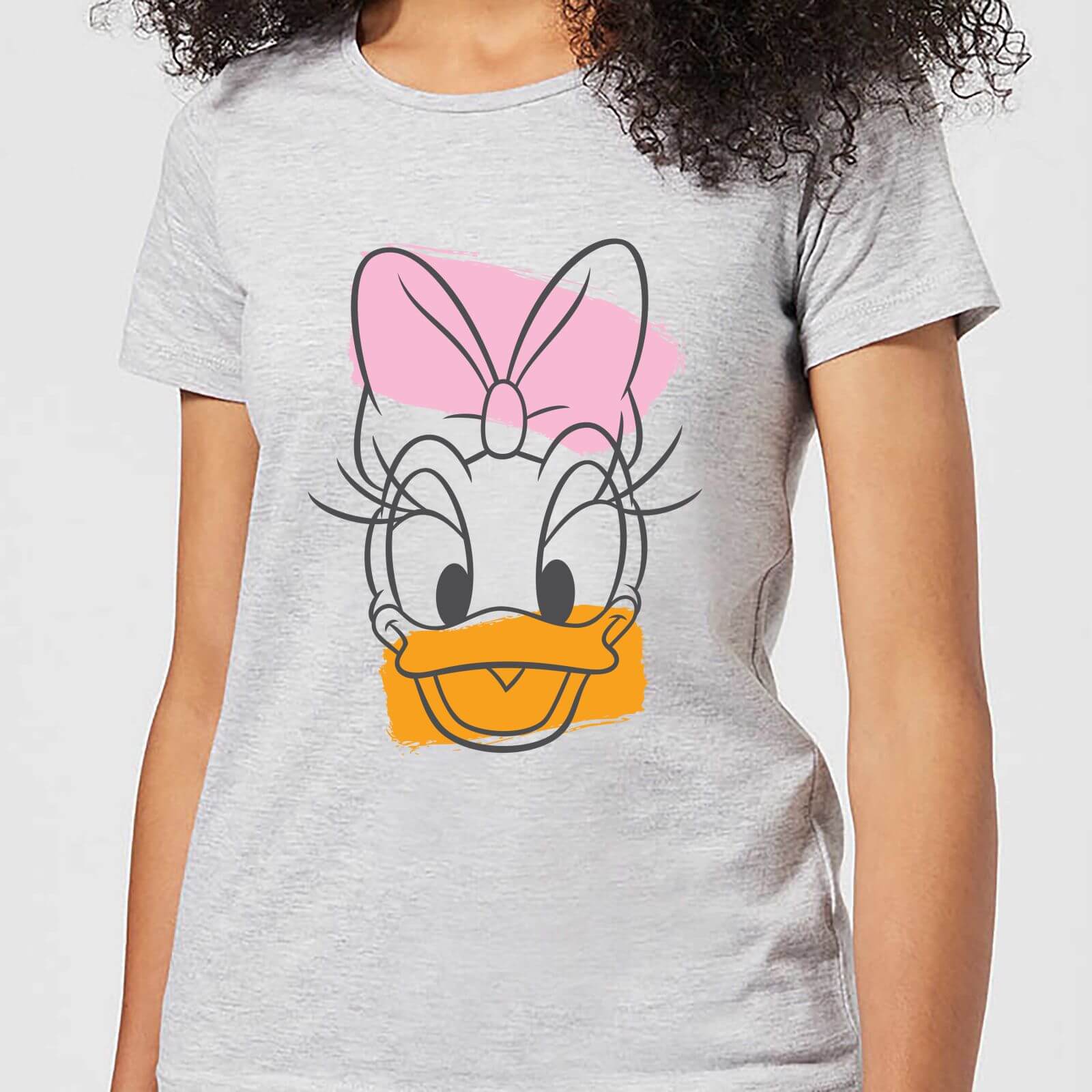 T-Shirt Disney Topolino Daisy Duck Head - Grigio - Donna - XS - Grigio