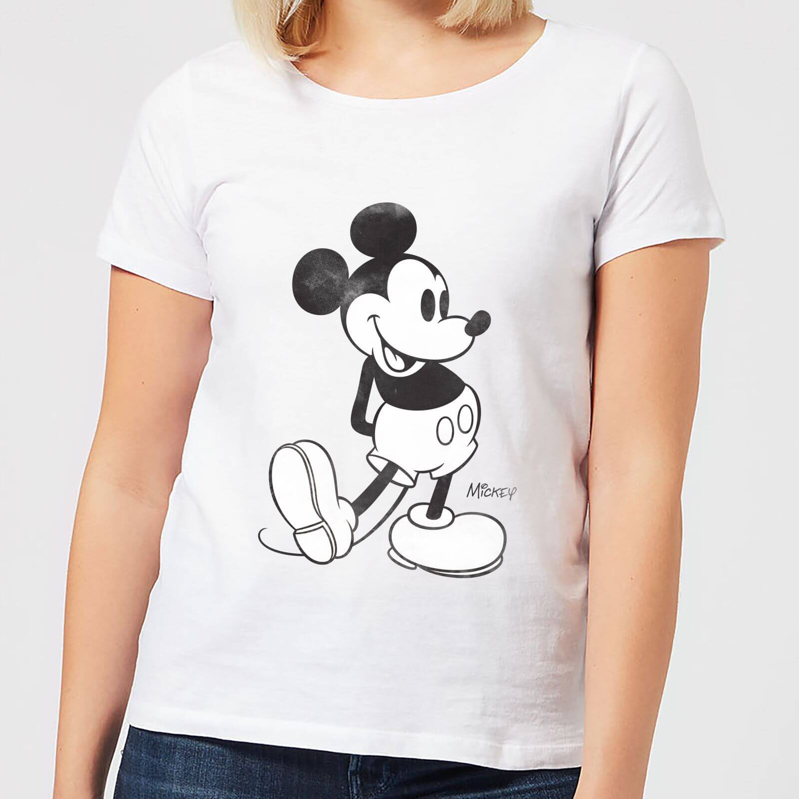 

T-Shirt Disney Topolino Walking - Bianco - Donna - L - Bianco