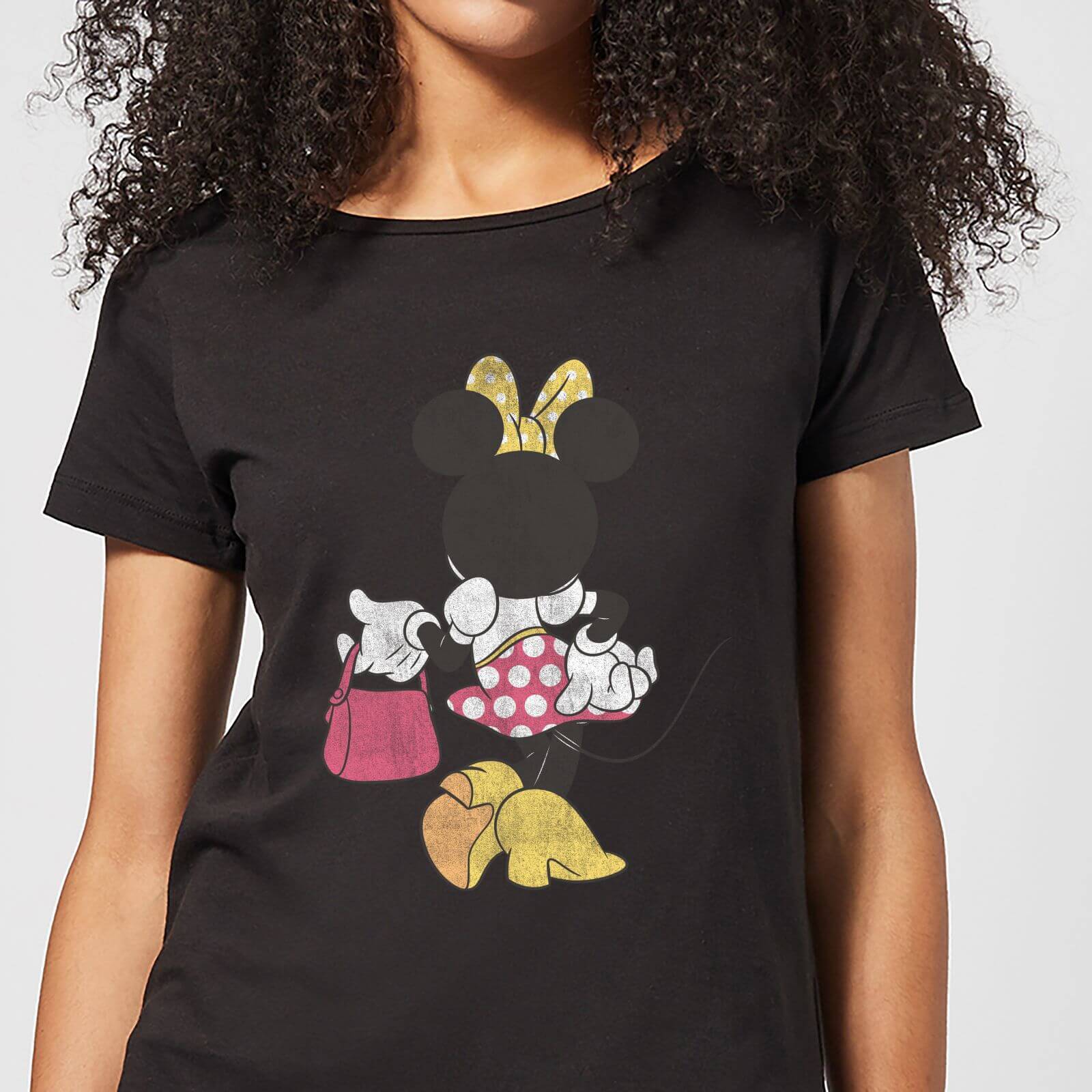 

T-Shirt Disney Topolino Minnie Mouse Back Pose - Nero - Donna - S