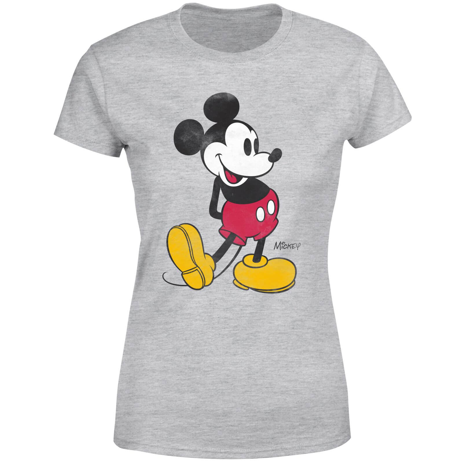 Disney Mickey Mouse Classic Kick Women's T-Shirt - Grey - 5XL