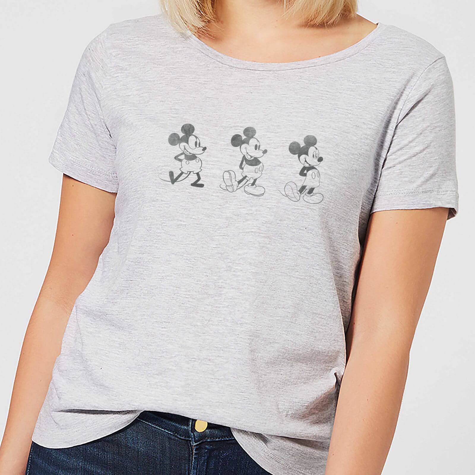 

T-Shirt Disney Topolino Evolution Three Poses - Grigio - Donna - XXL