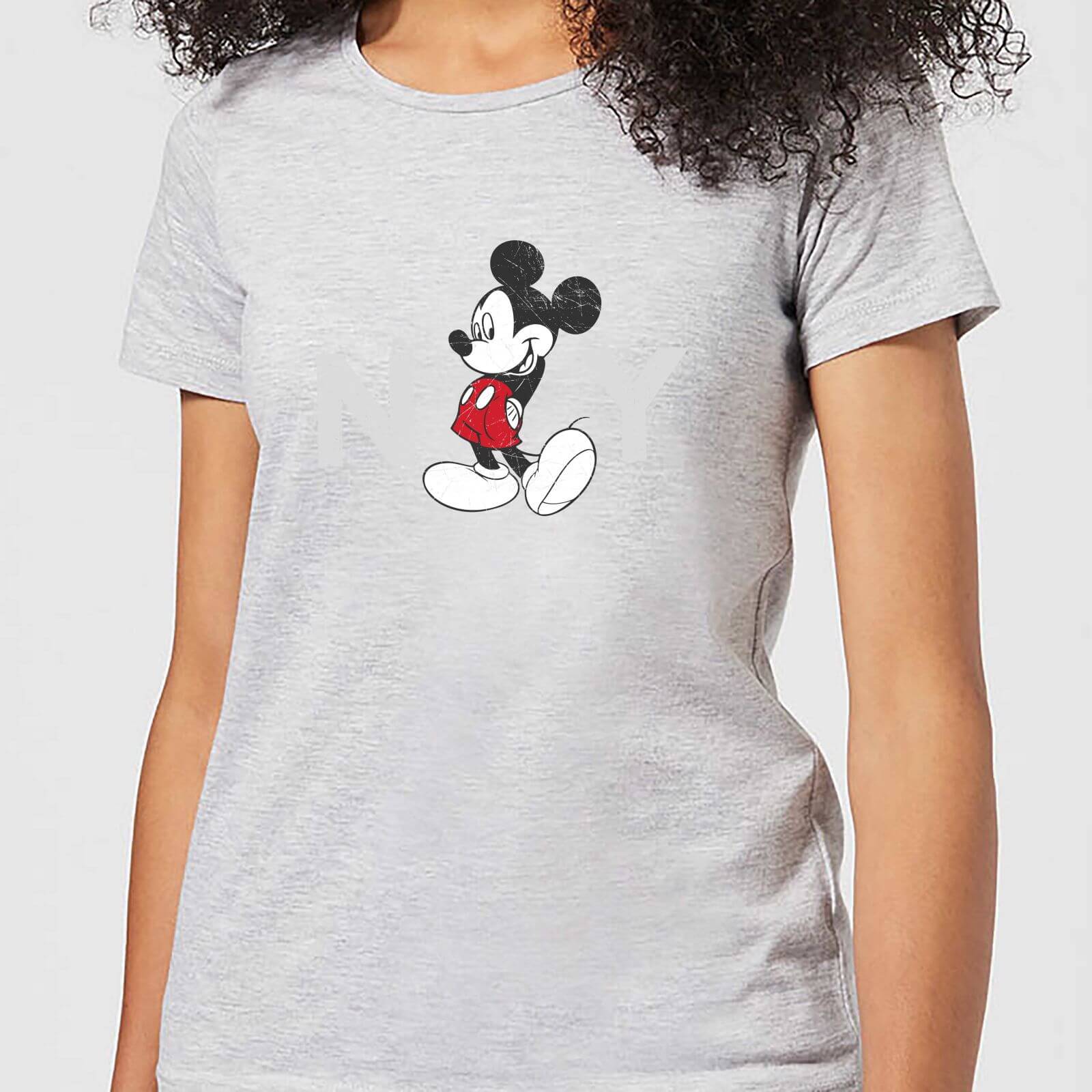T-Shirt Disney Topolino NY - Grigio - Donna - XXL - Grigio