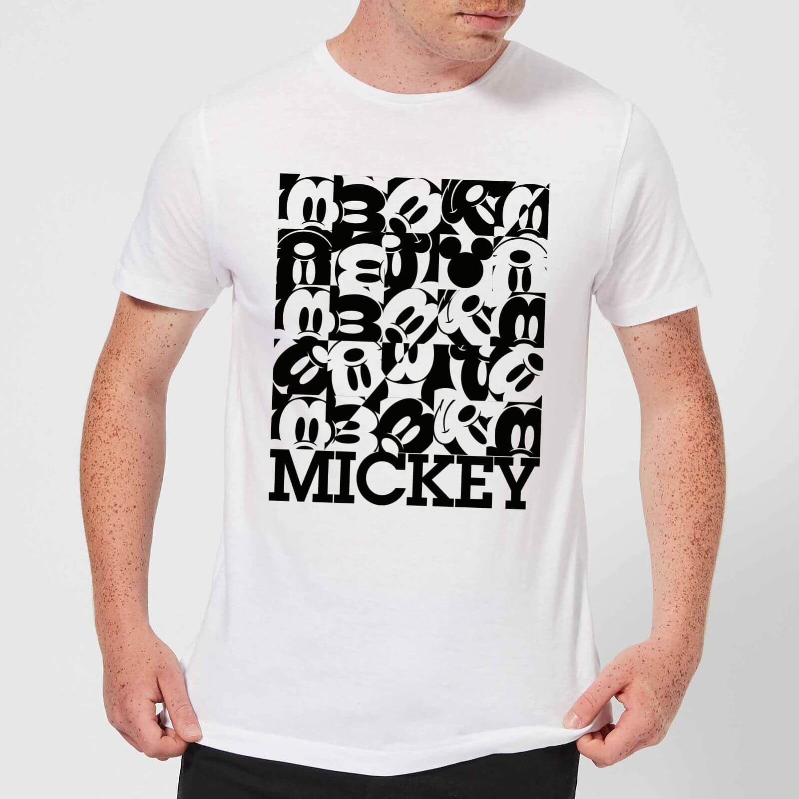 

T-Shirt Disney Topolino Block Grid - Bianco - XL