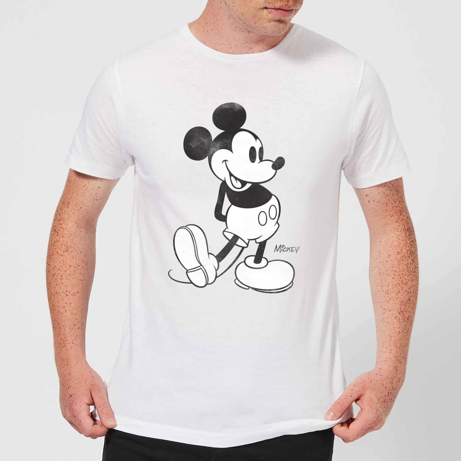 

T-Shirt Disney Topolino Classic Kick B&W - Bianco - XL