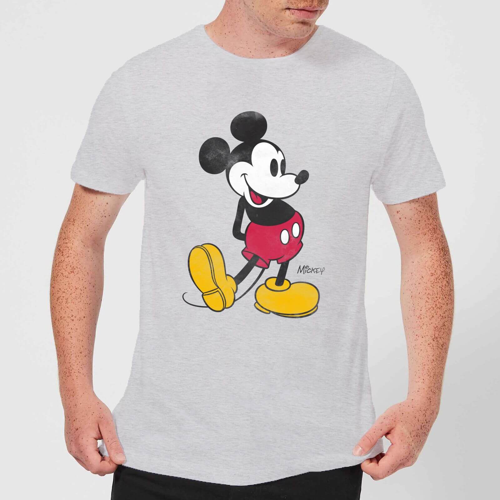 T-Shirt Homme Mickey Mouse Classique (Disney) - Gris - XS