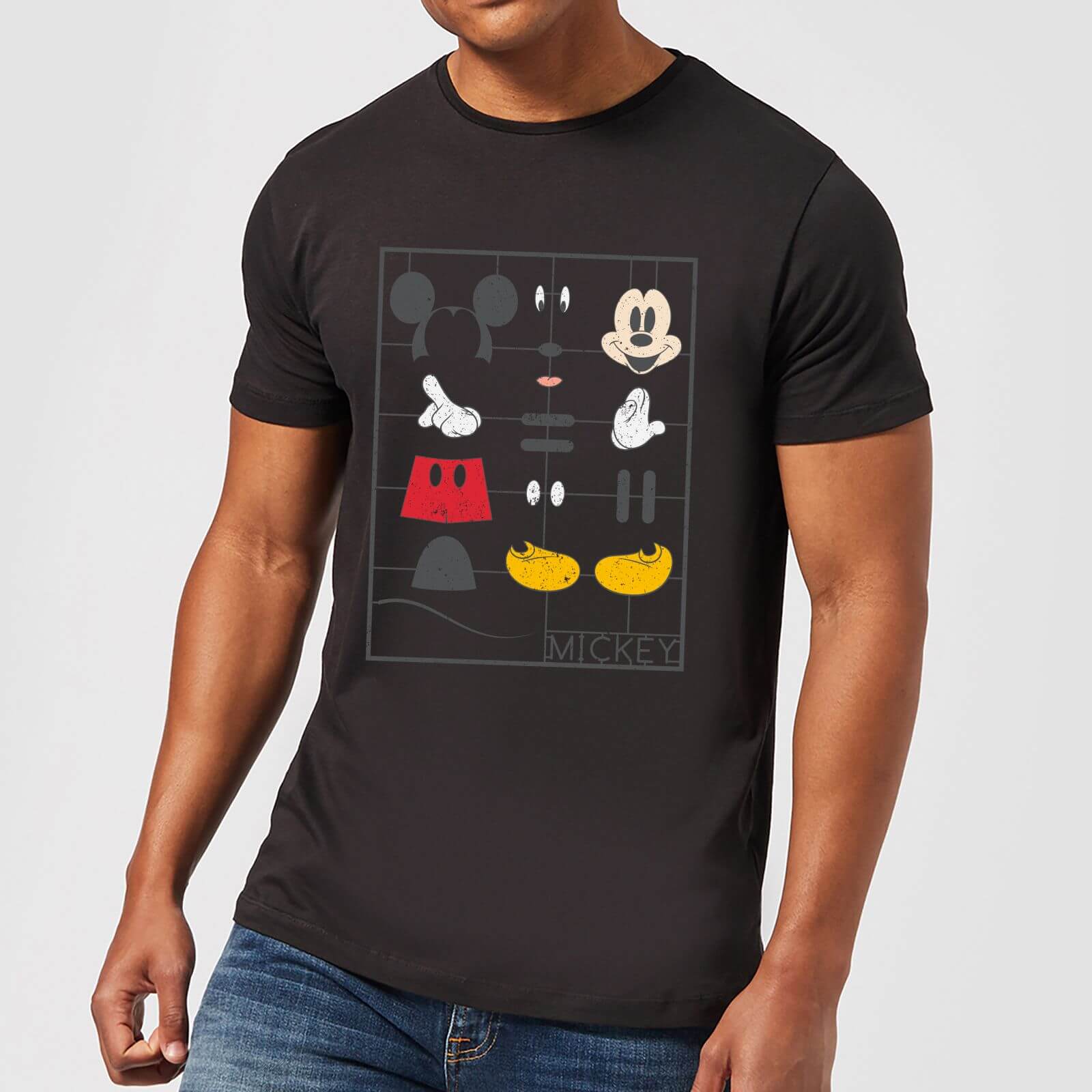 Disney Mickey Mouse Construction Kit T-Shirt - Black - XS