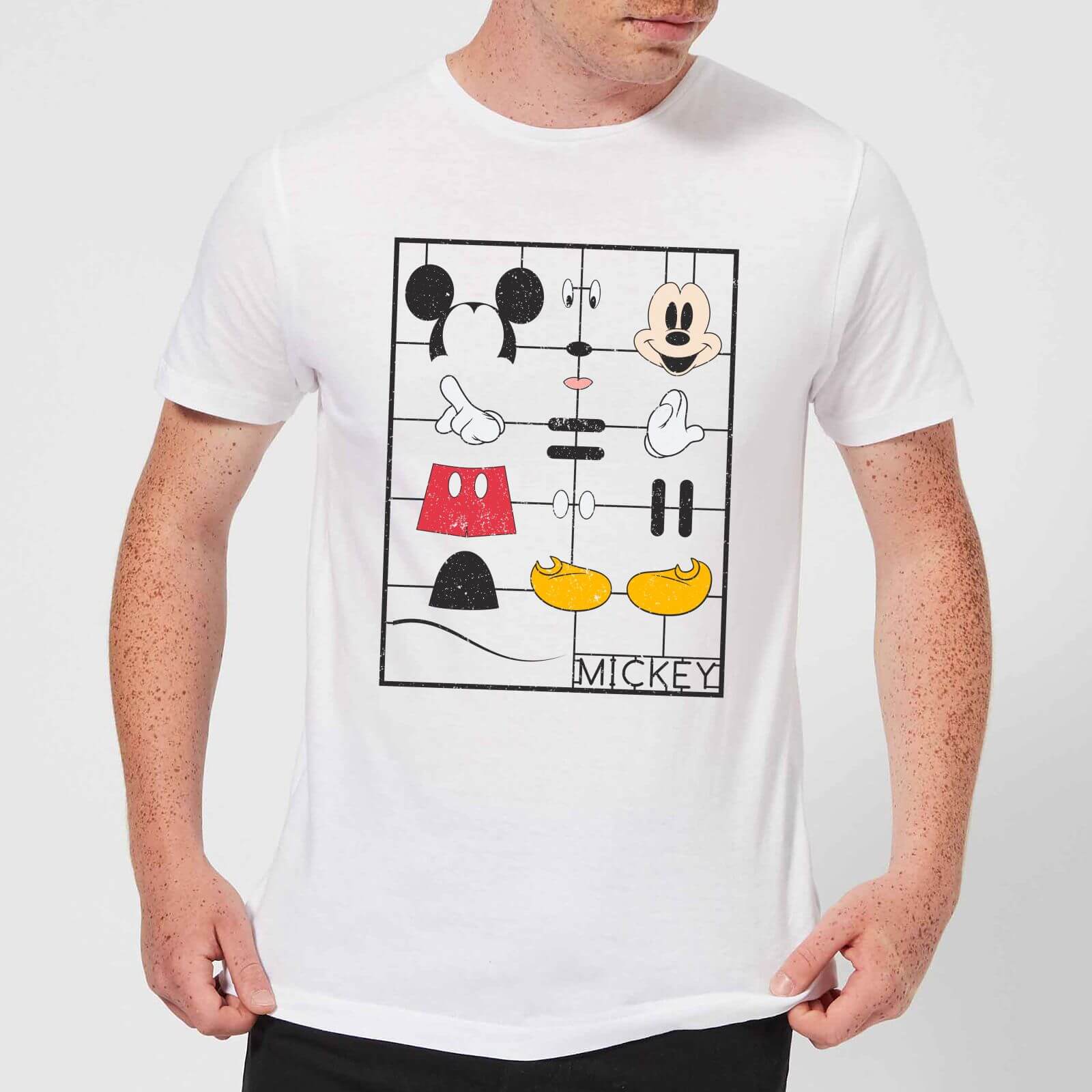 T-Shirt Disney Topolino Construction Kit - Bianco - L - Bianco