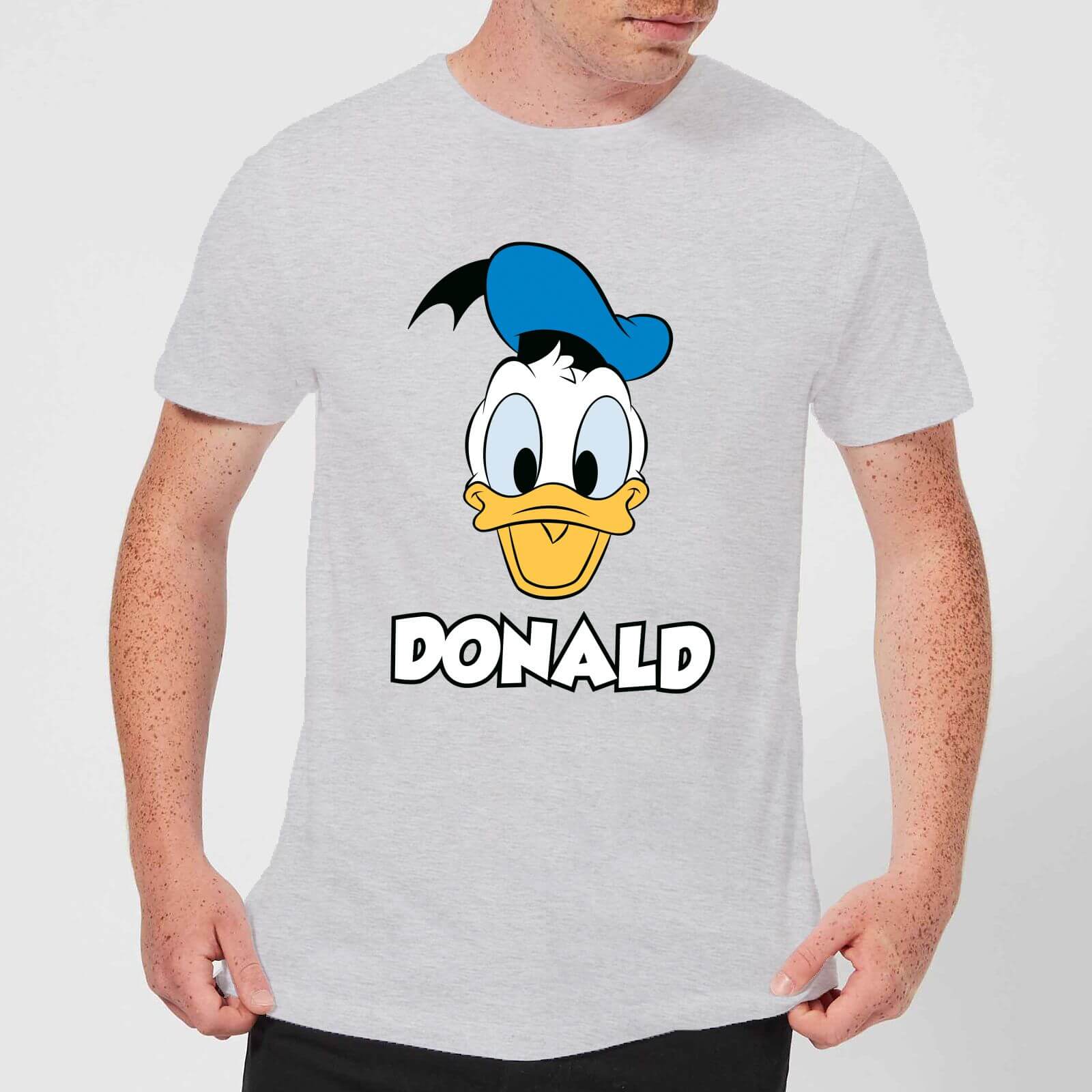 T-Shirt Homme Donald Duck Sourire (Disney) - Gris - M