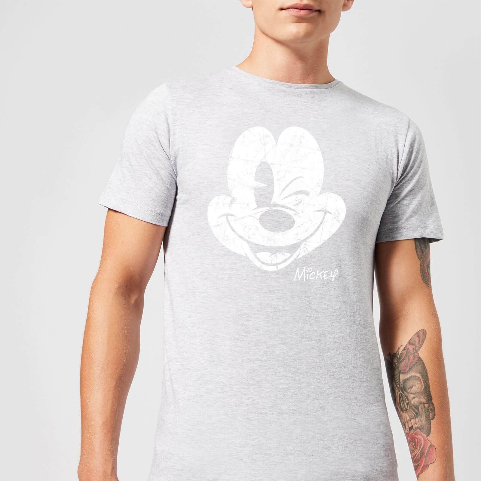 

T-Shirt Homme Mickey Mouse Abimé (Disney) - Gris - S
