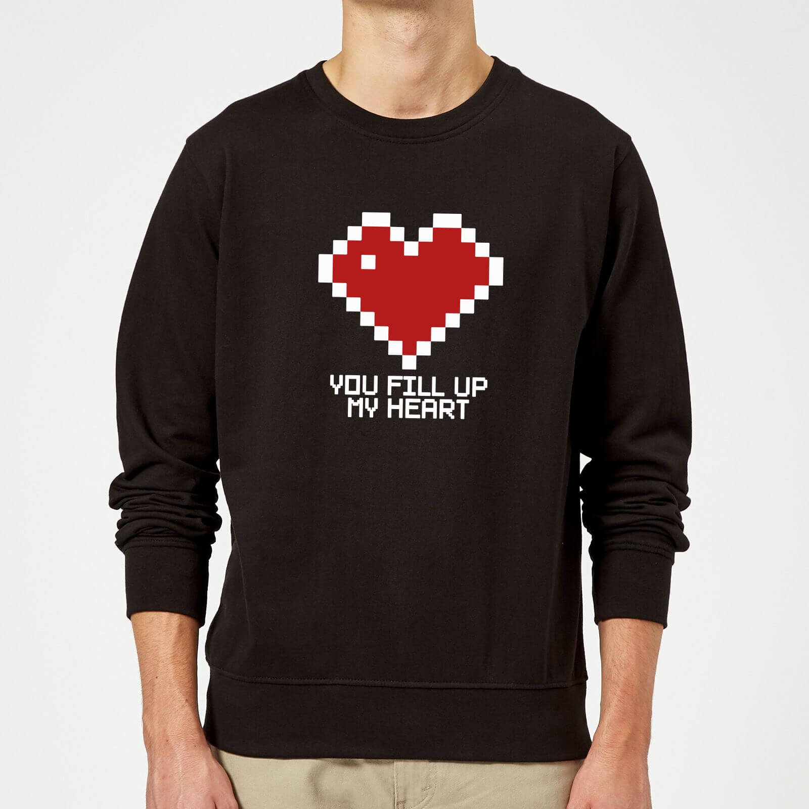 You Fill Up My Heart Sweatshirt - Black - S - Black