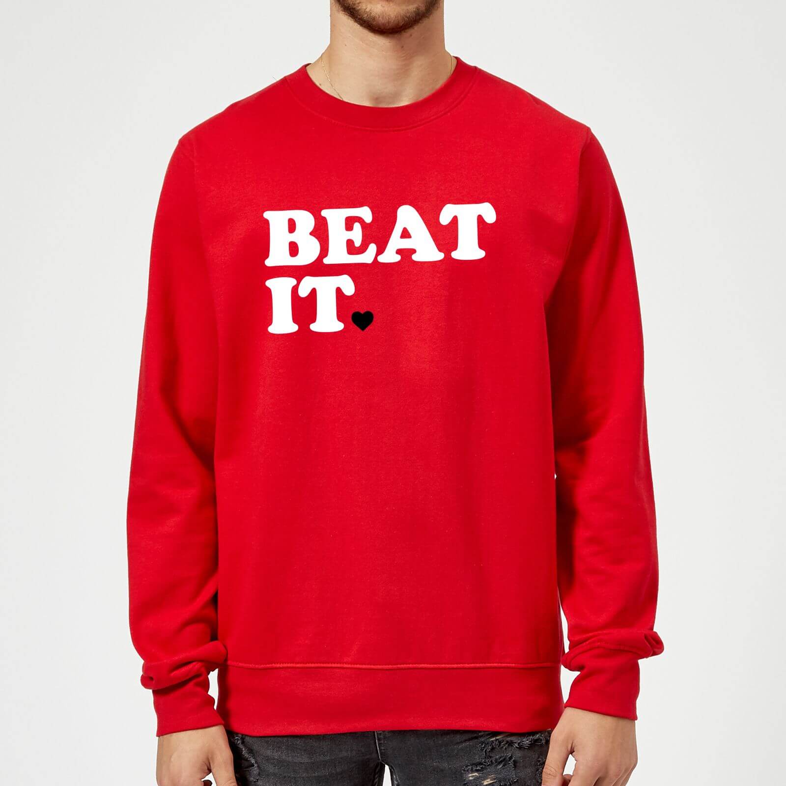 Beat It Sweatshirt - Red - XXL - Red