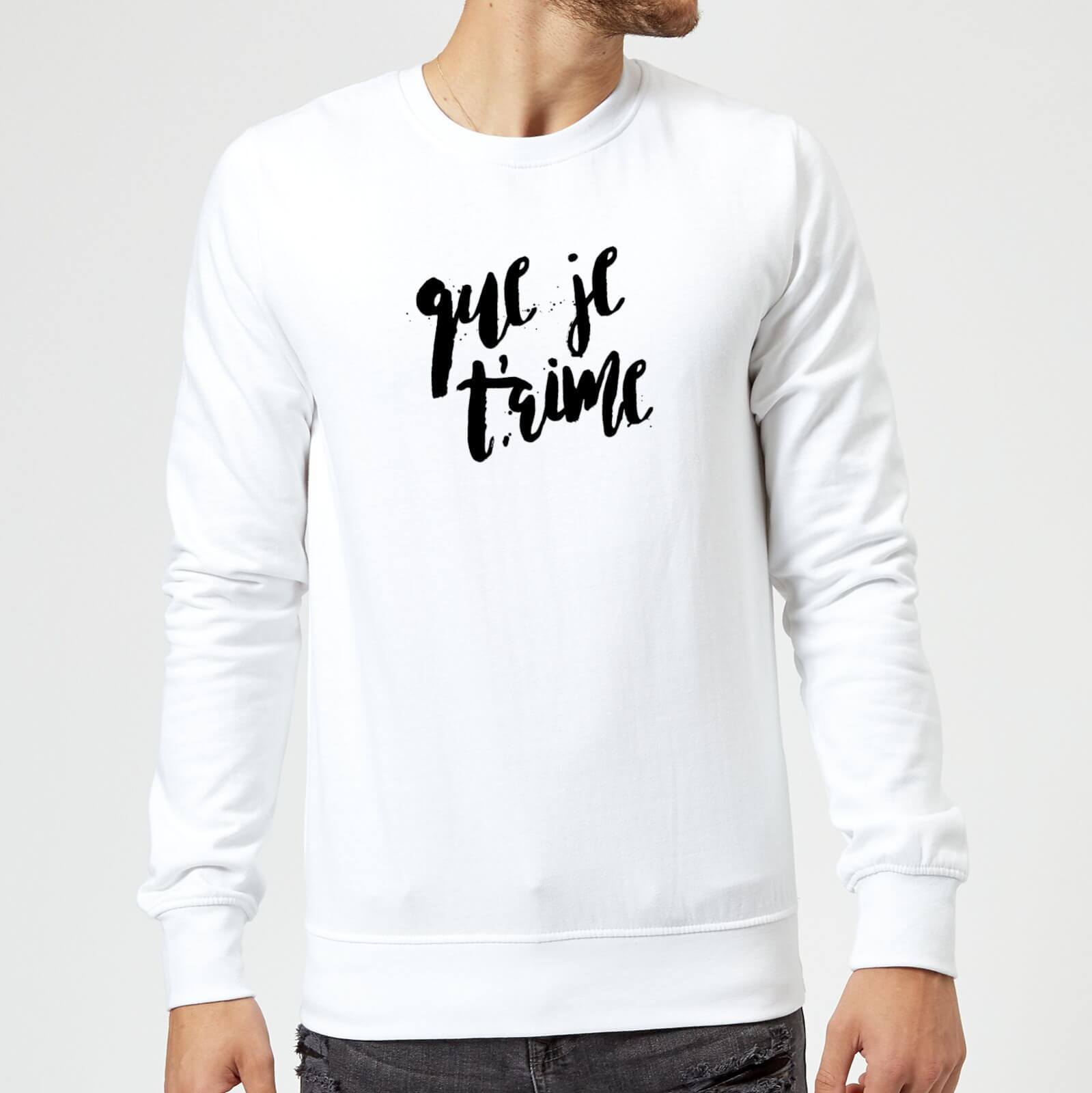Que Je T’aime Sweatshirt - White - S - White