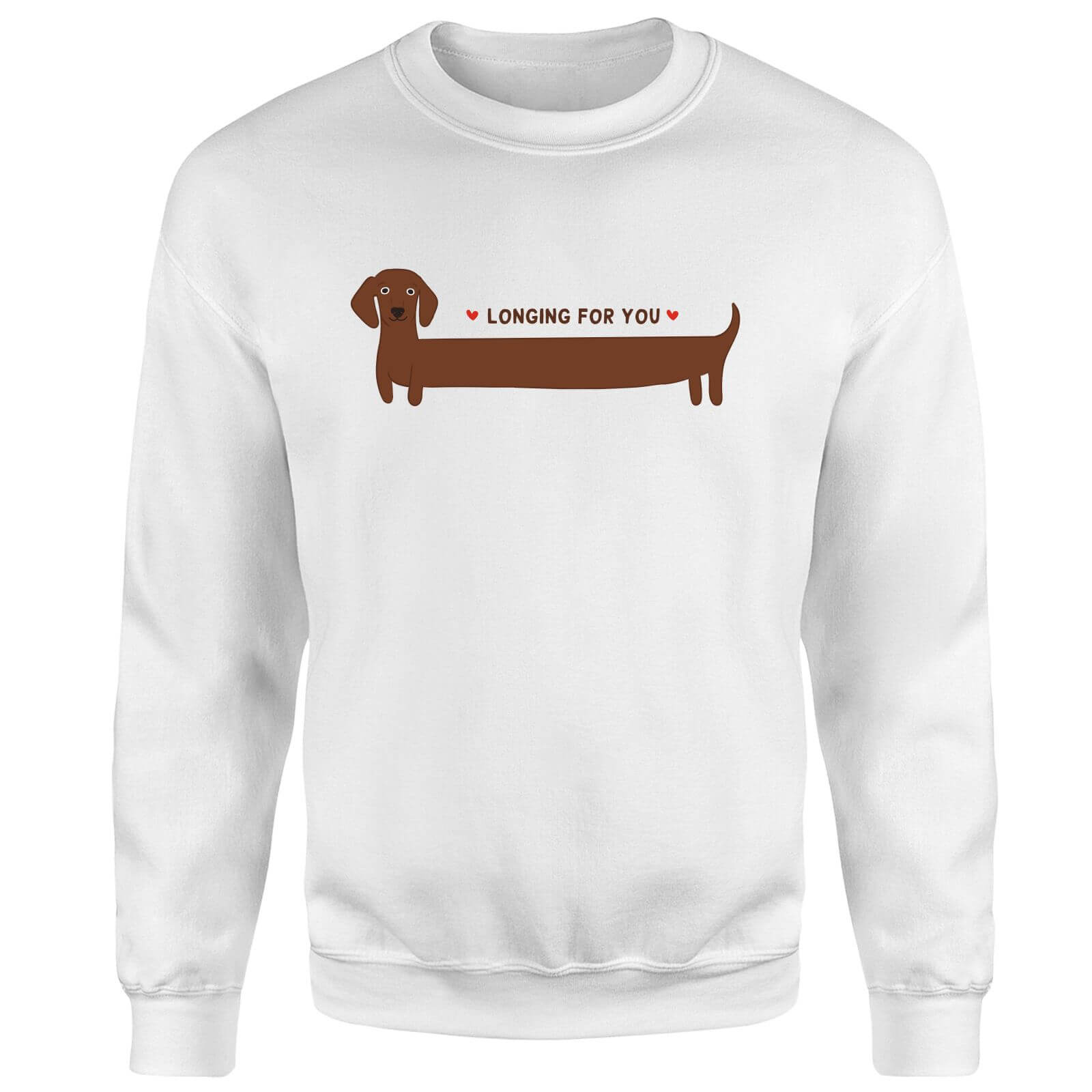 I Long For You Sweatshirt - White - S - White