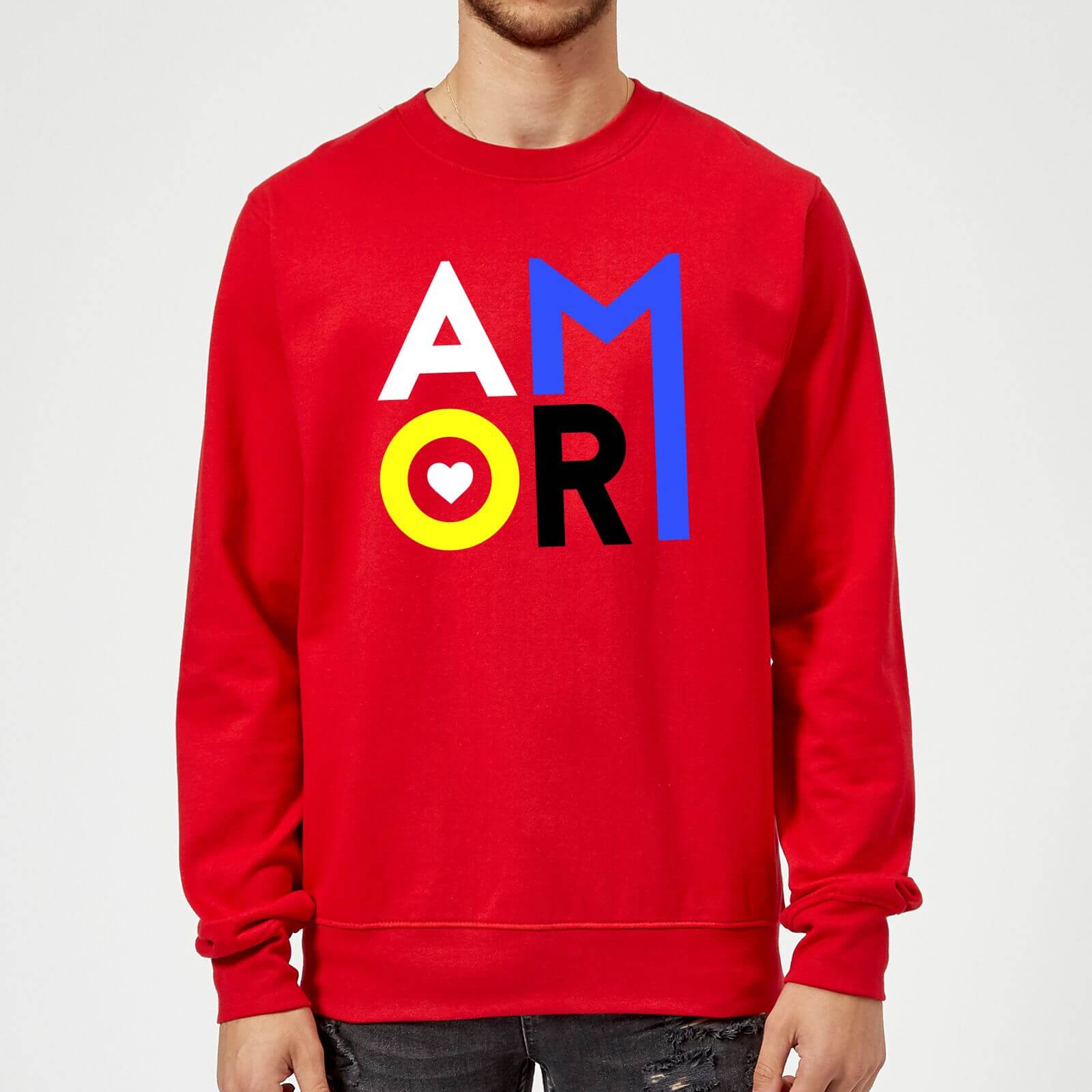 Amor Sweatshirt - Red - M - Red