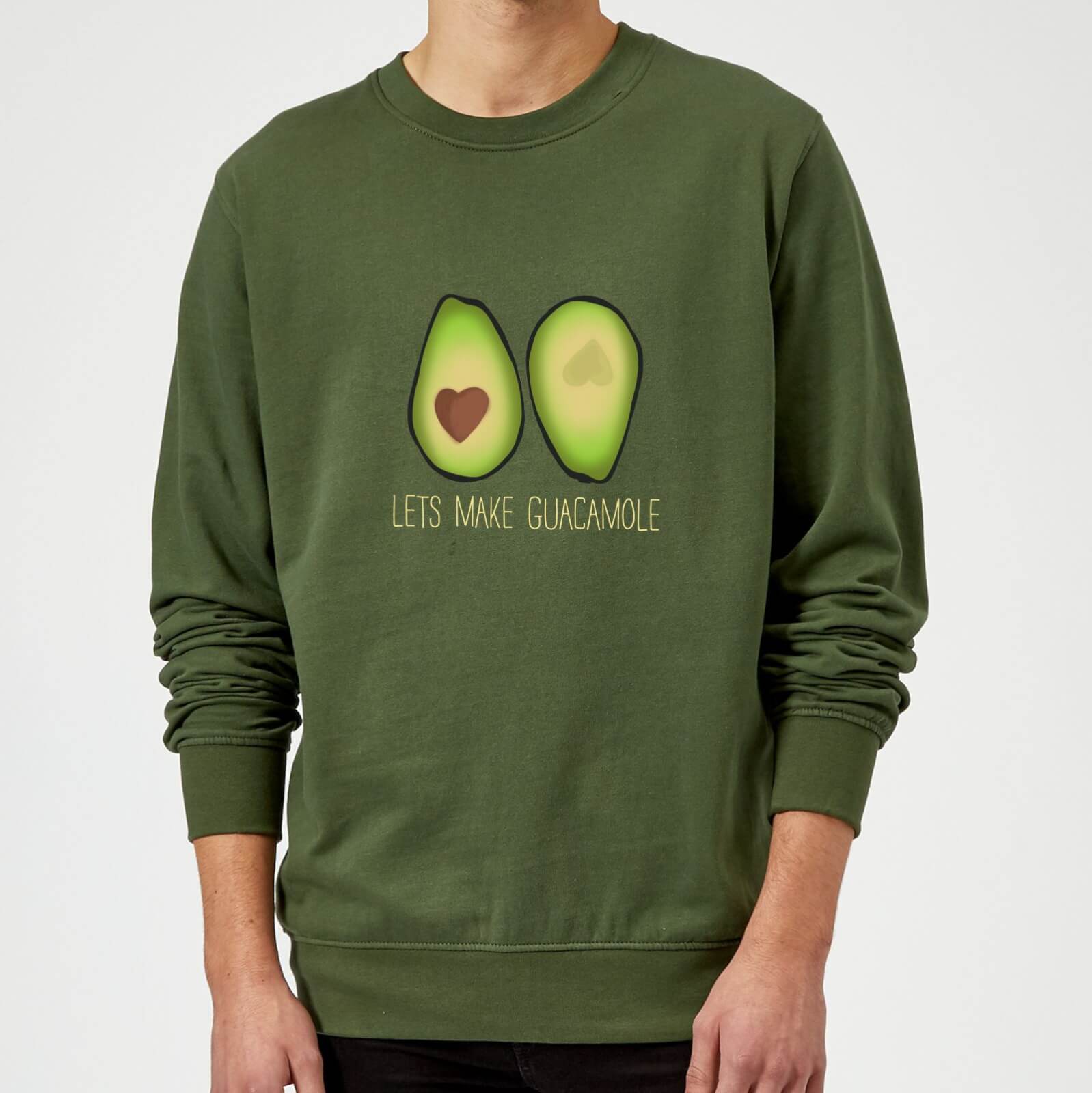 Lets Make Guacamole Sweatshirt - Forest Green - M - Forest Green