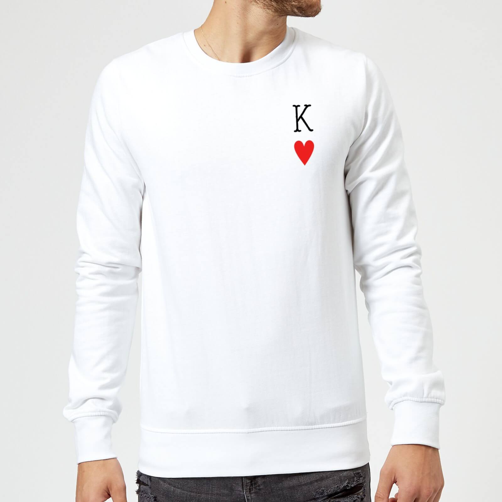King Of Hearts Sweatshirt - White - S - White
