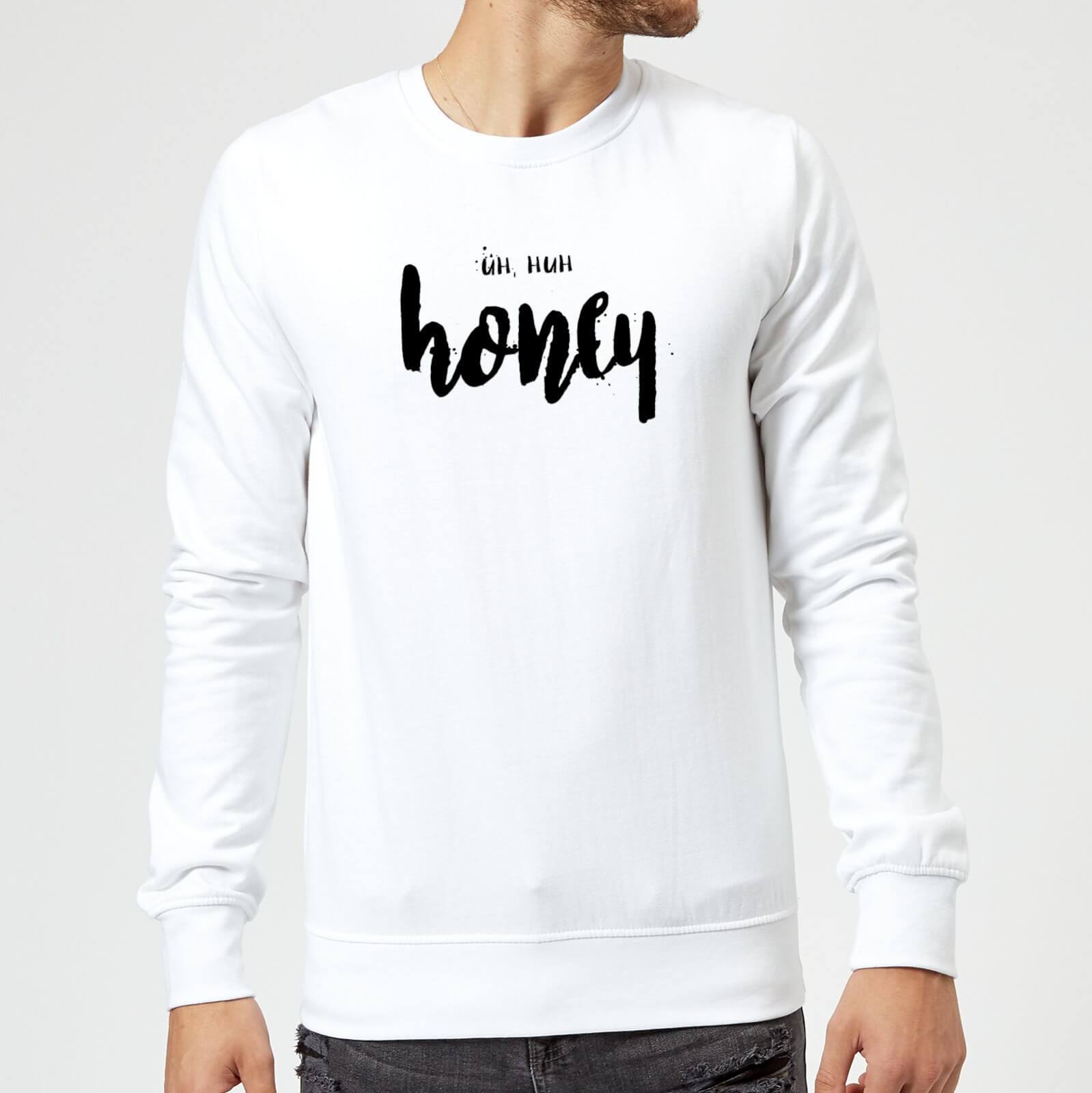 Uh Huh Honey Sweatshirt - White - S - White