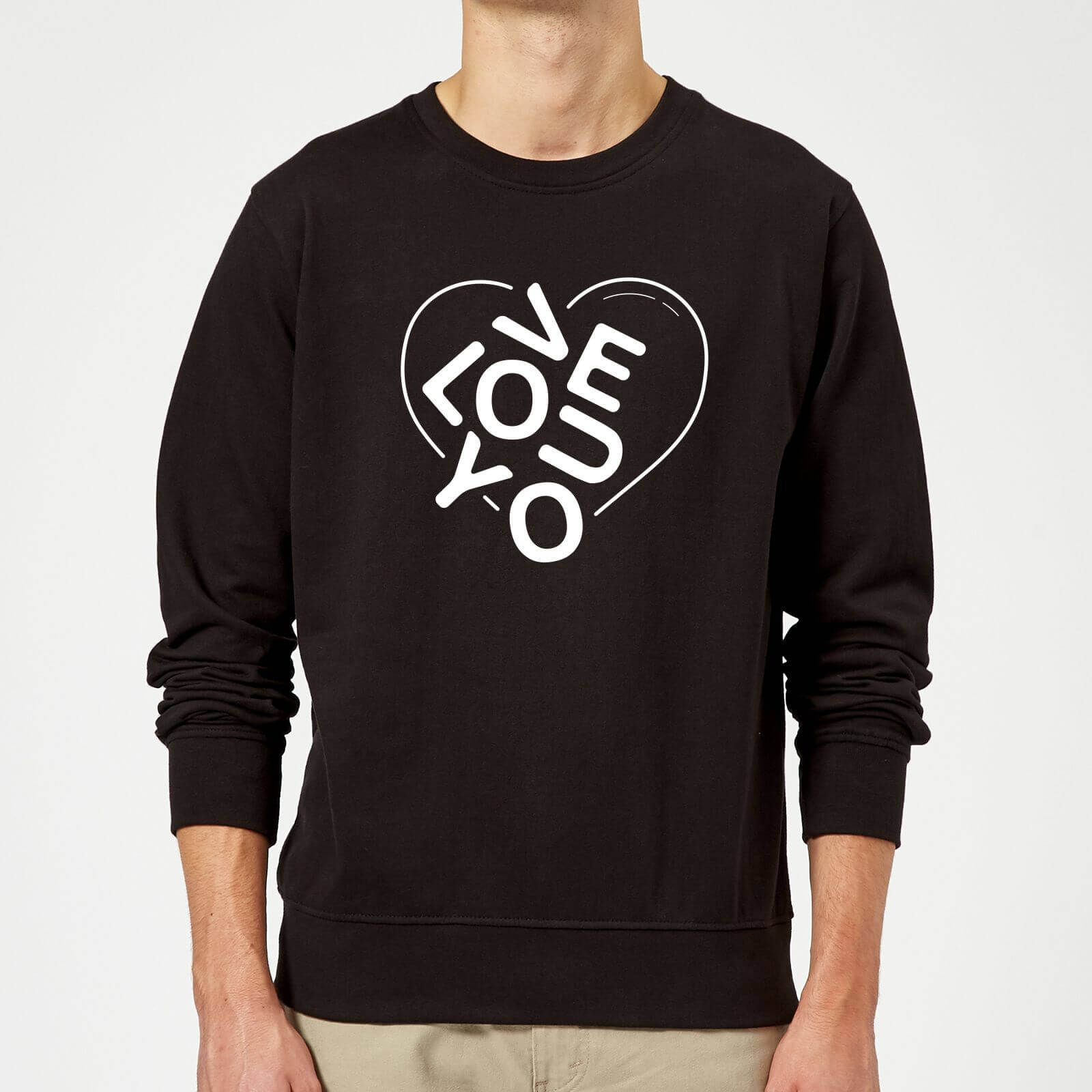 Love You Jumble Sweatshirt - Black - S - Black