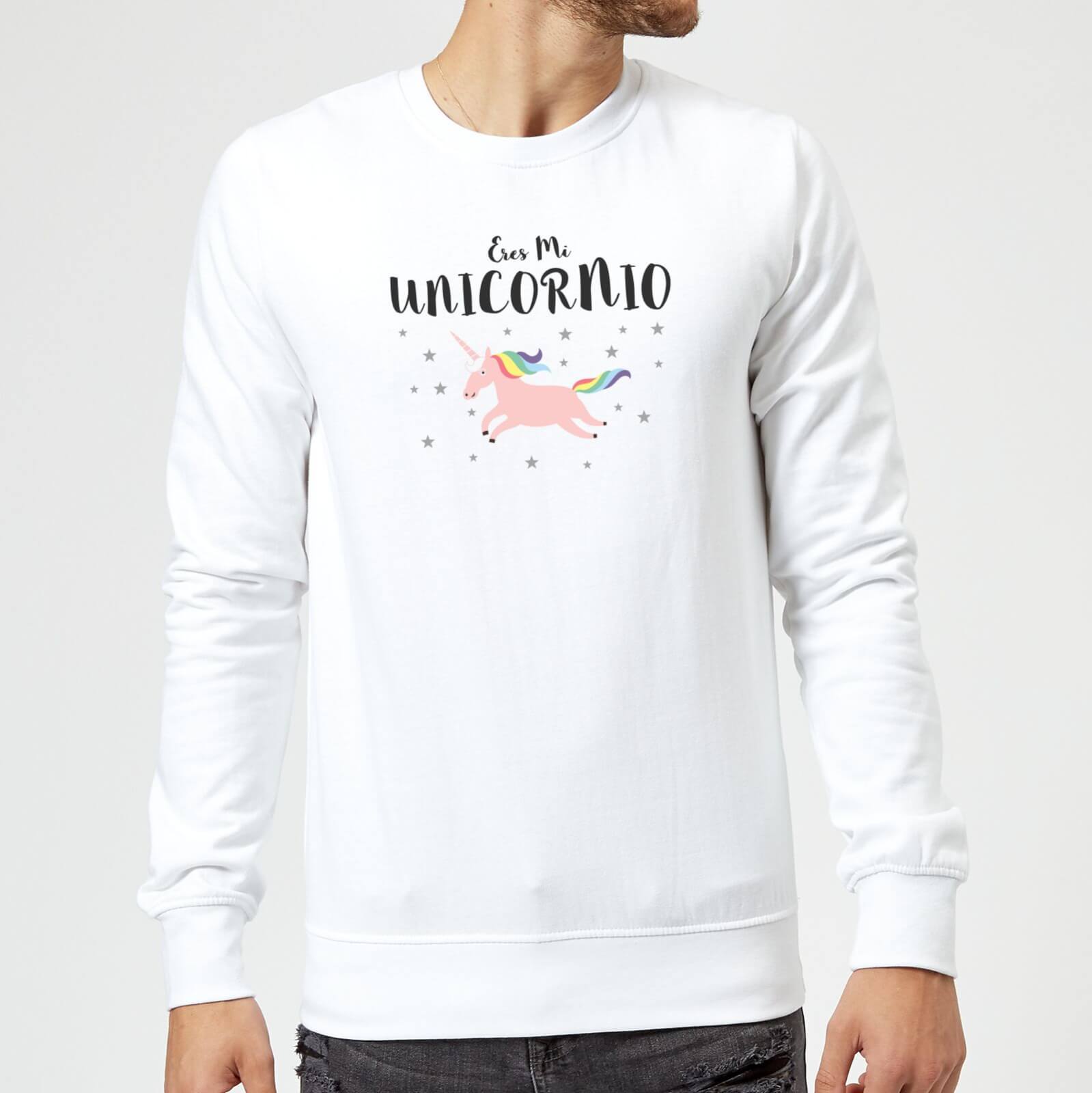 Eres Mi Unicornio Sweatshirt - White - S - White