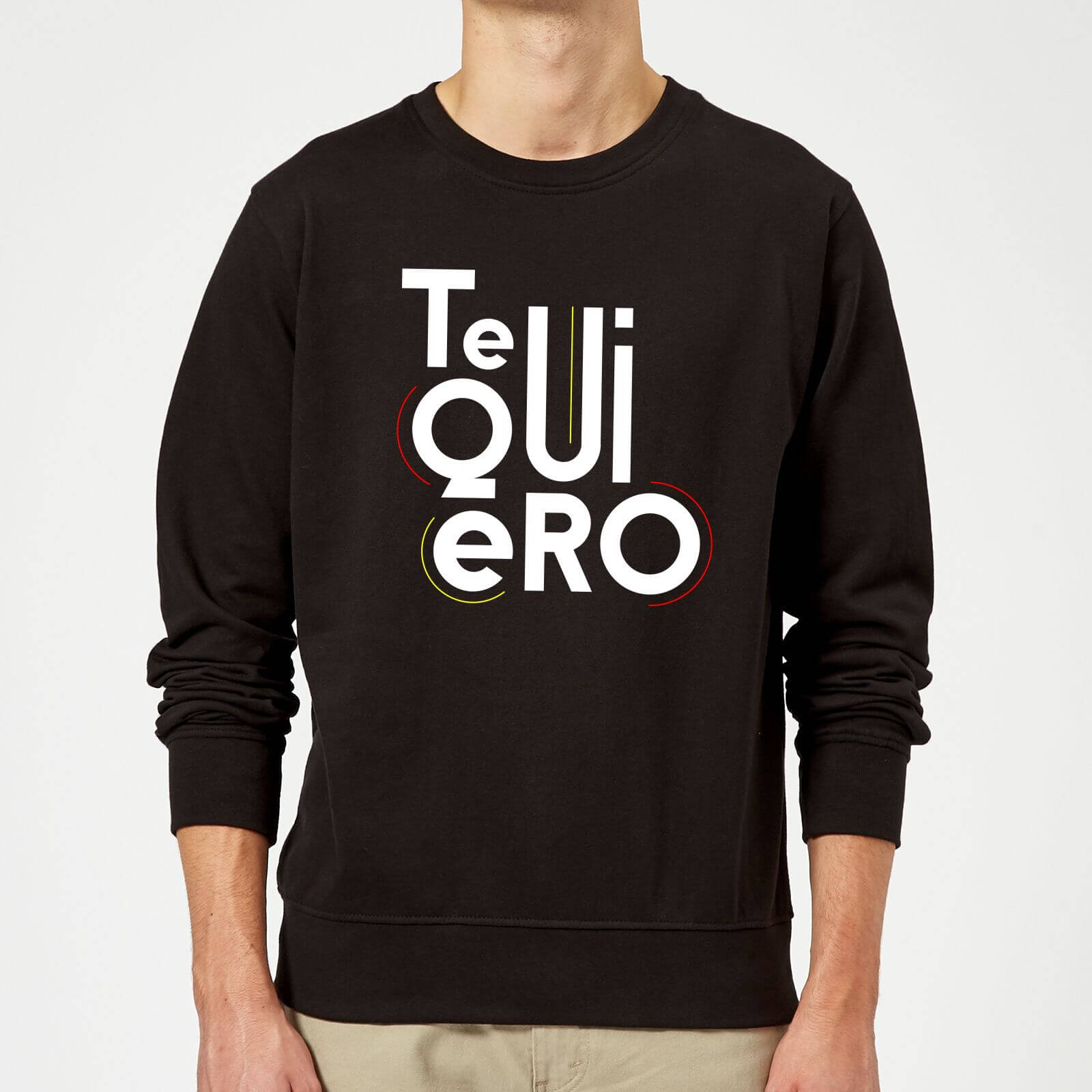 Te Quiero Sweatshirt - Black - S - Black