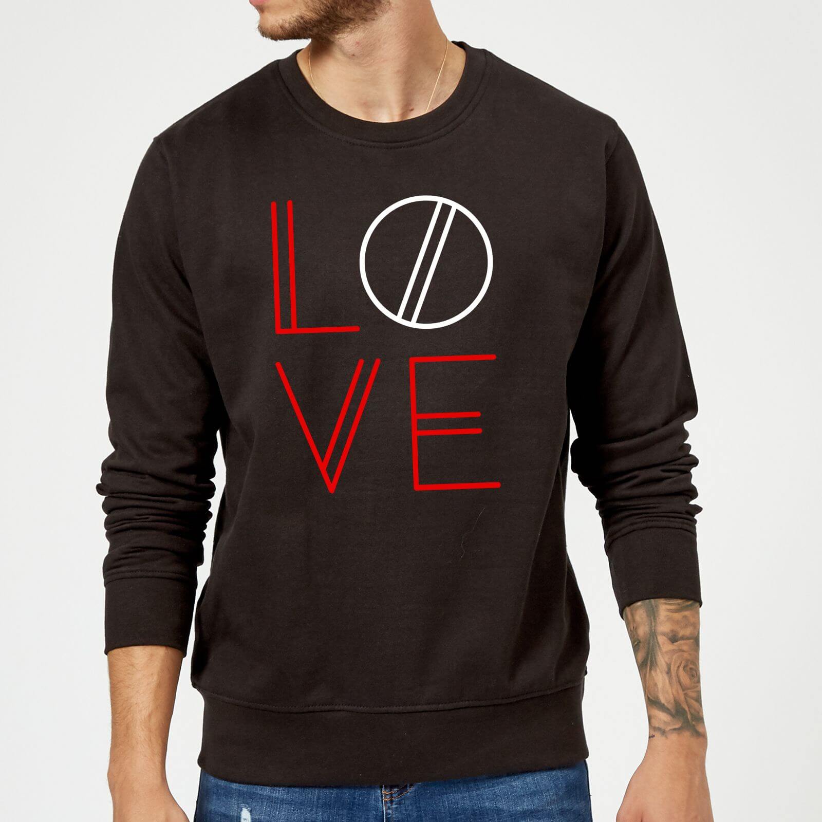 Love Geo Sweatshirt - Black - S - Black