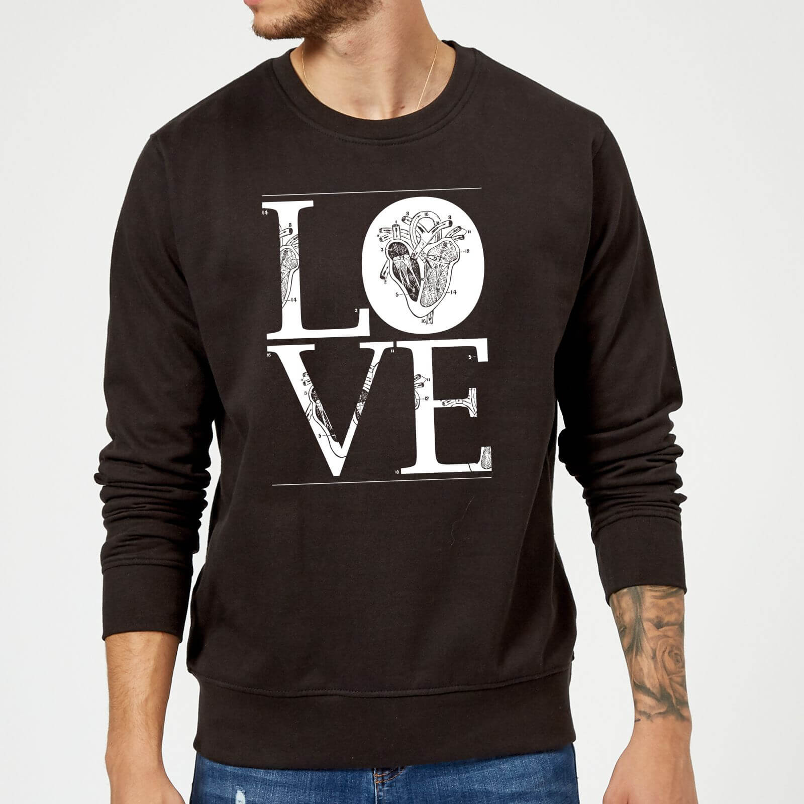 Anatomic Love Sweatshirt - Black - S - Black