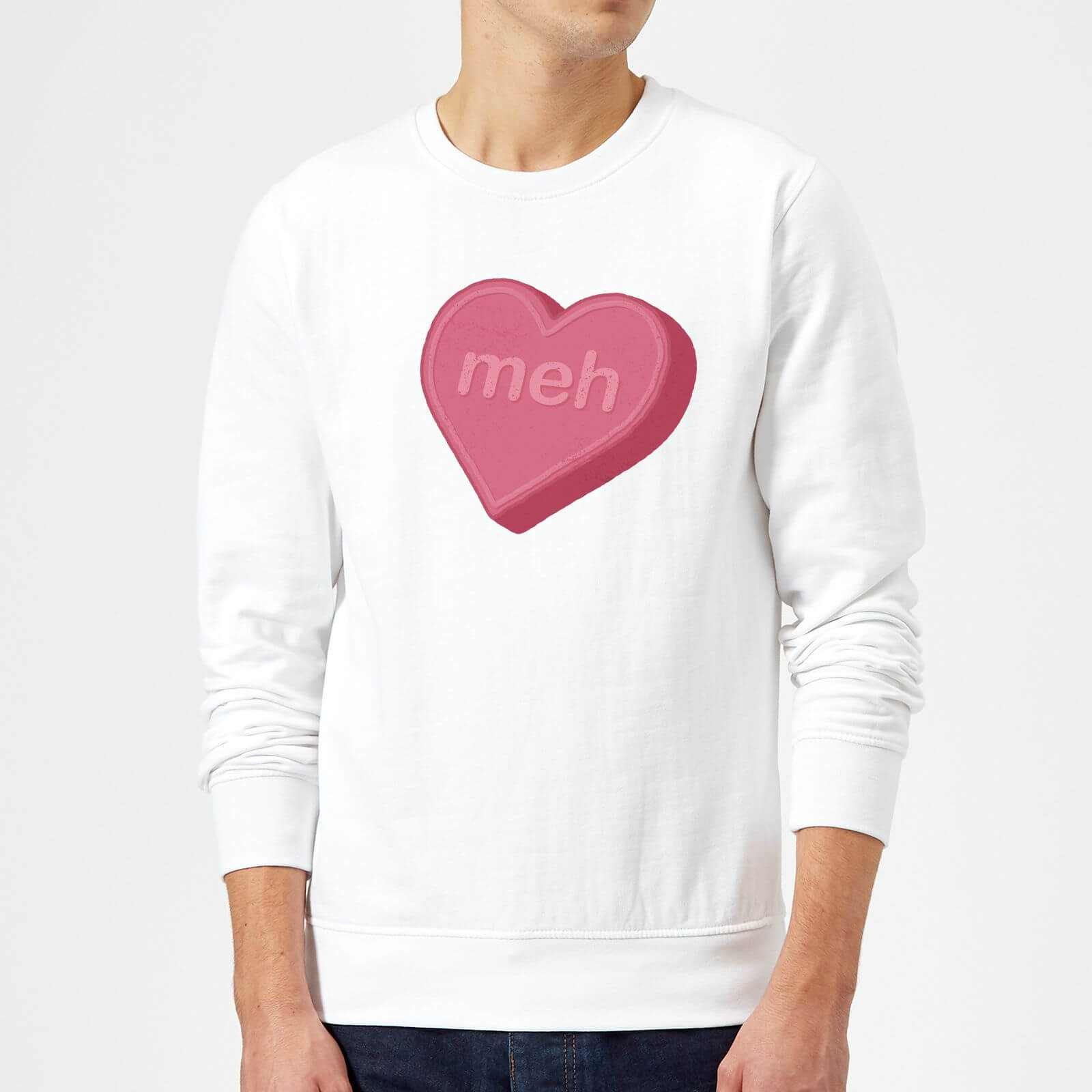 Meh Sweatshirt - White - S - White