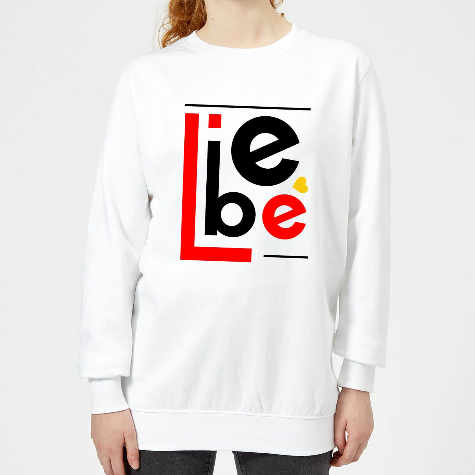 Liebe Block Women's Sweatshirt - White - XS - White