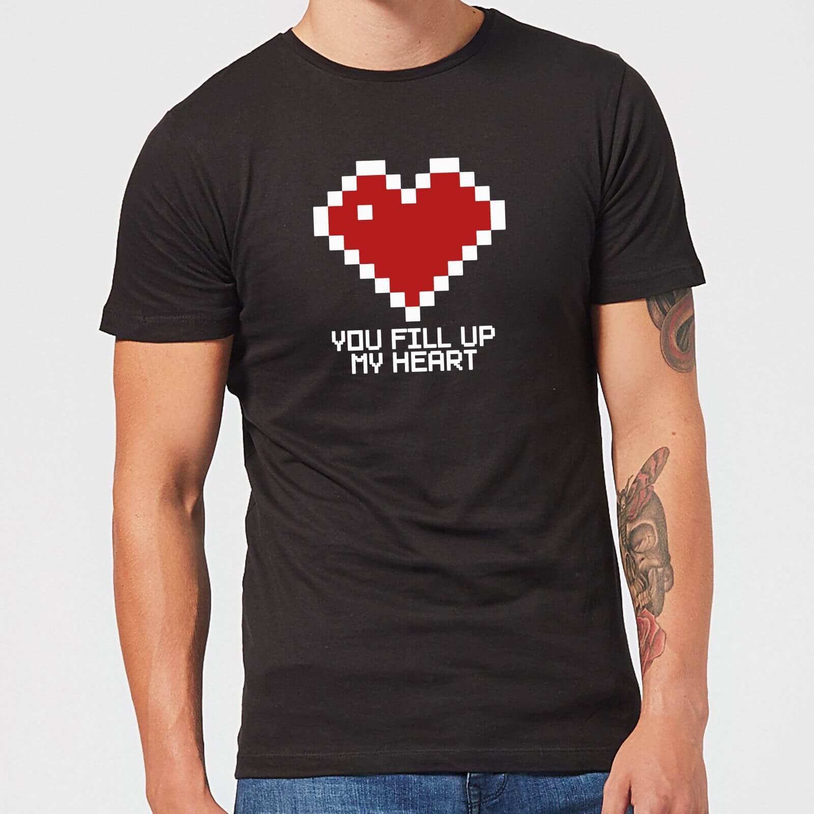 You Fill Up My Heart T-Shirt - Black - XL - Black