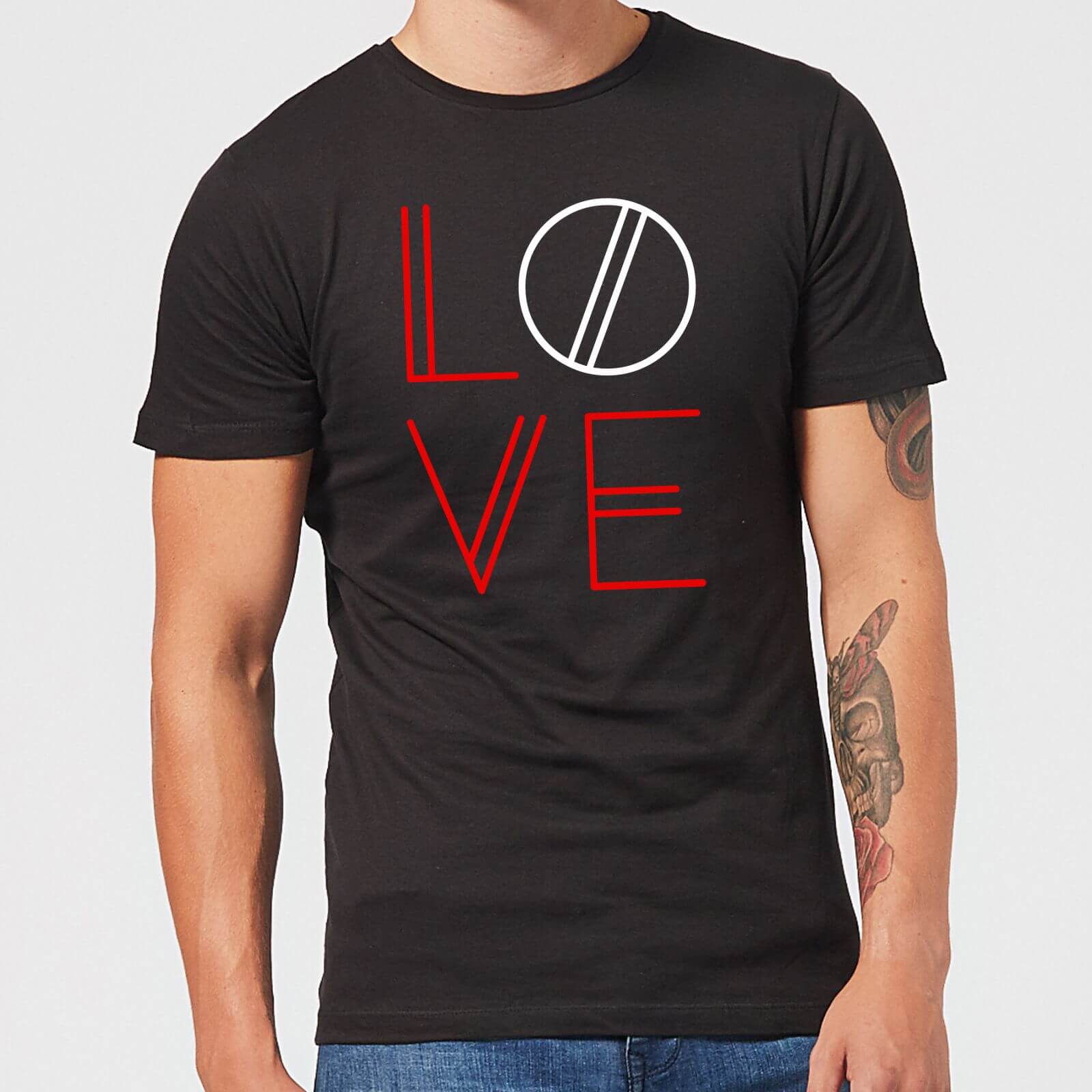 Love Geo T-Shirt - Black - M - Black