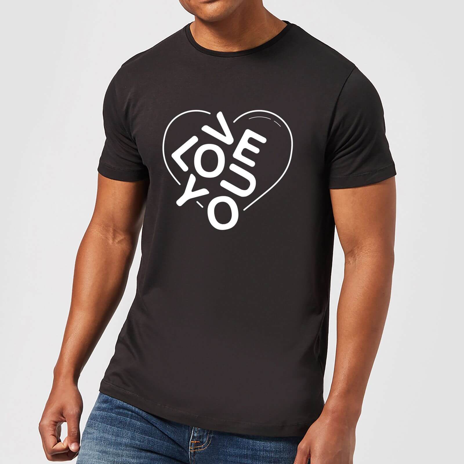 Love You Jumble T-Shirt - Black - XXL - Black
