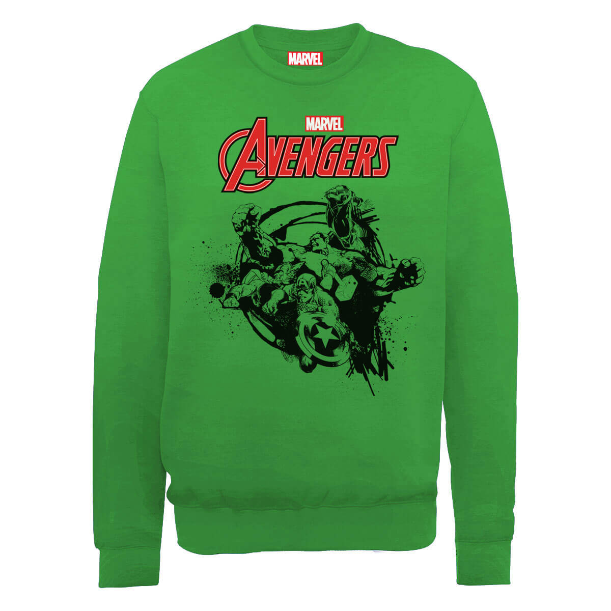 

Felpa Marvel Avengers Assemble Team Burst - Green - XL - Verde